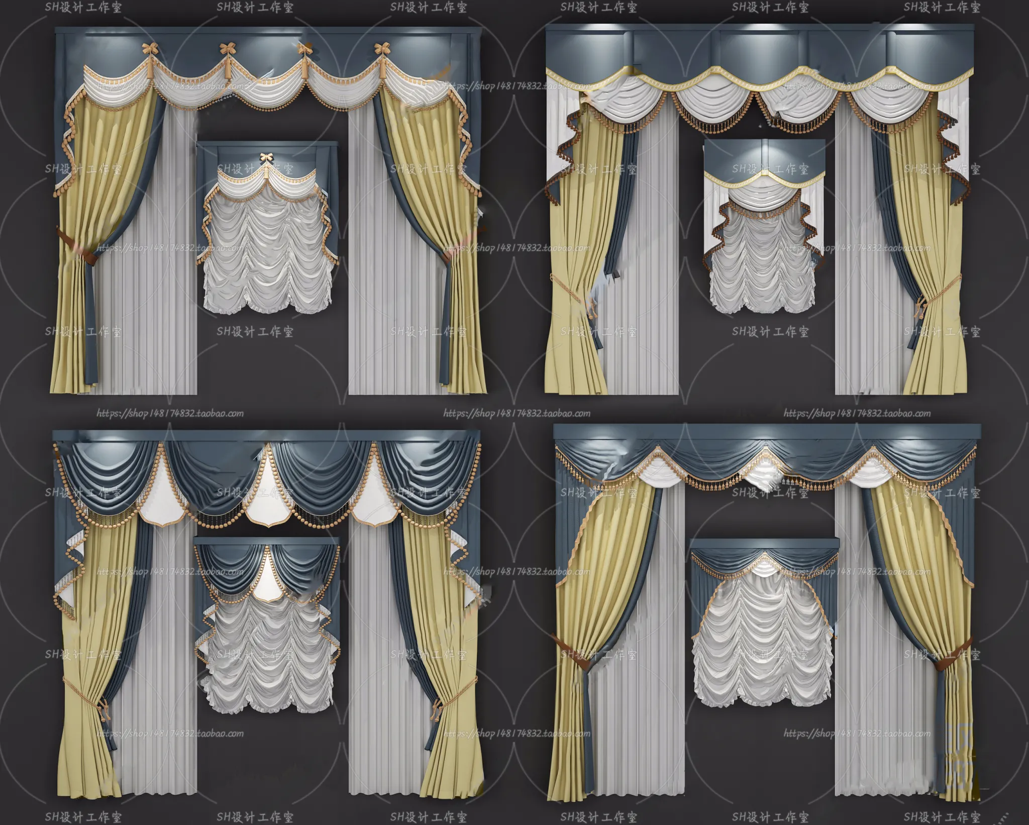 Curtains – 3Ds Models – 0019