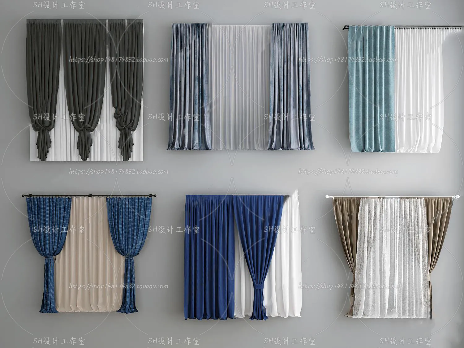 Curtains – 3Ds Models – 0026