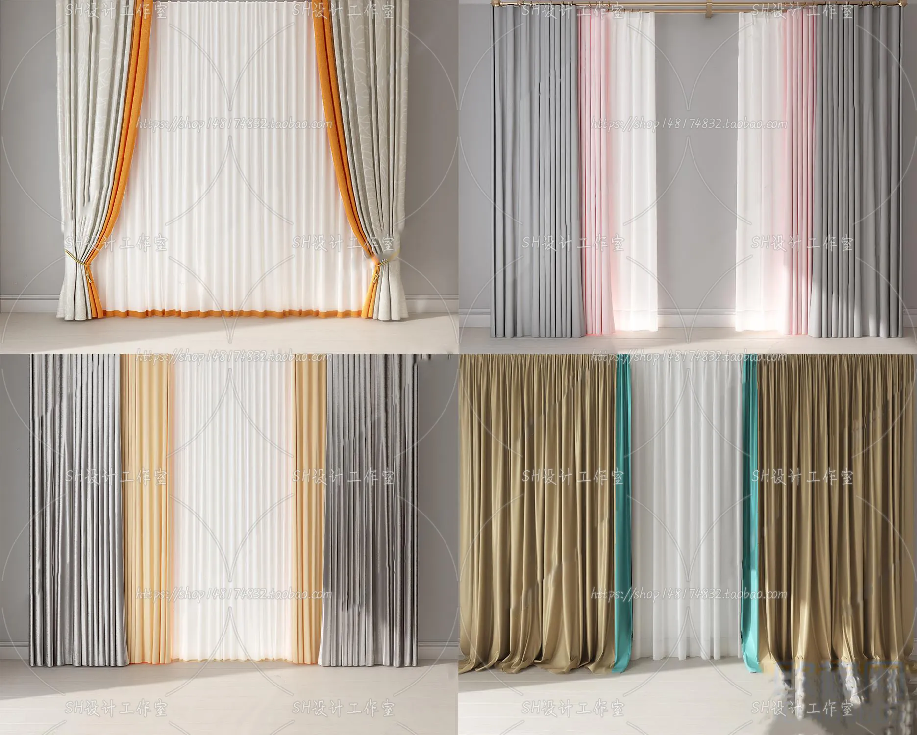 Curtains – 3Ds Models – 0029