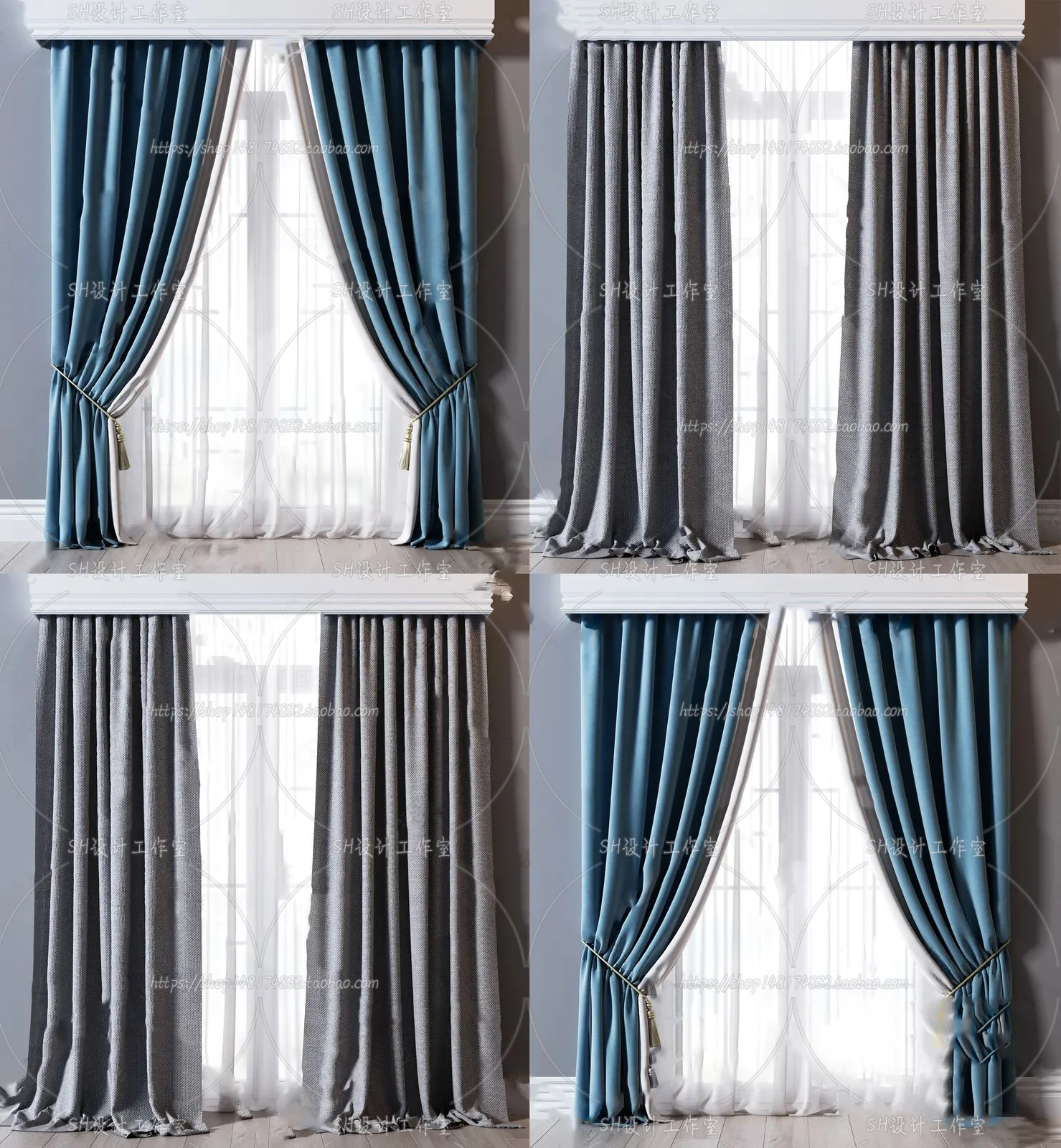 Curtains – 3Ds Models – 0034