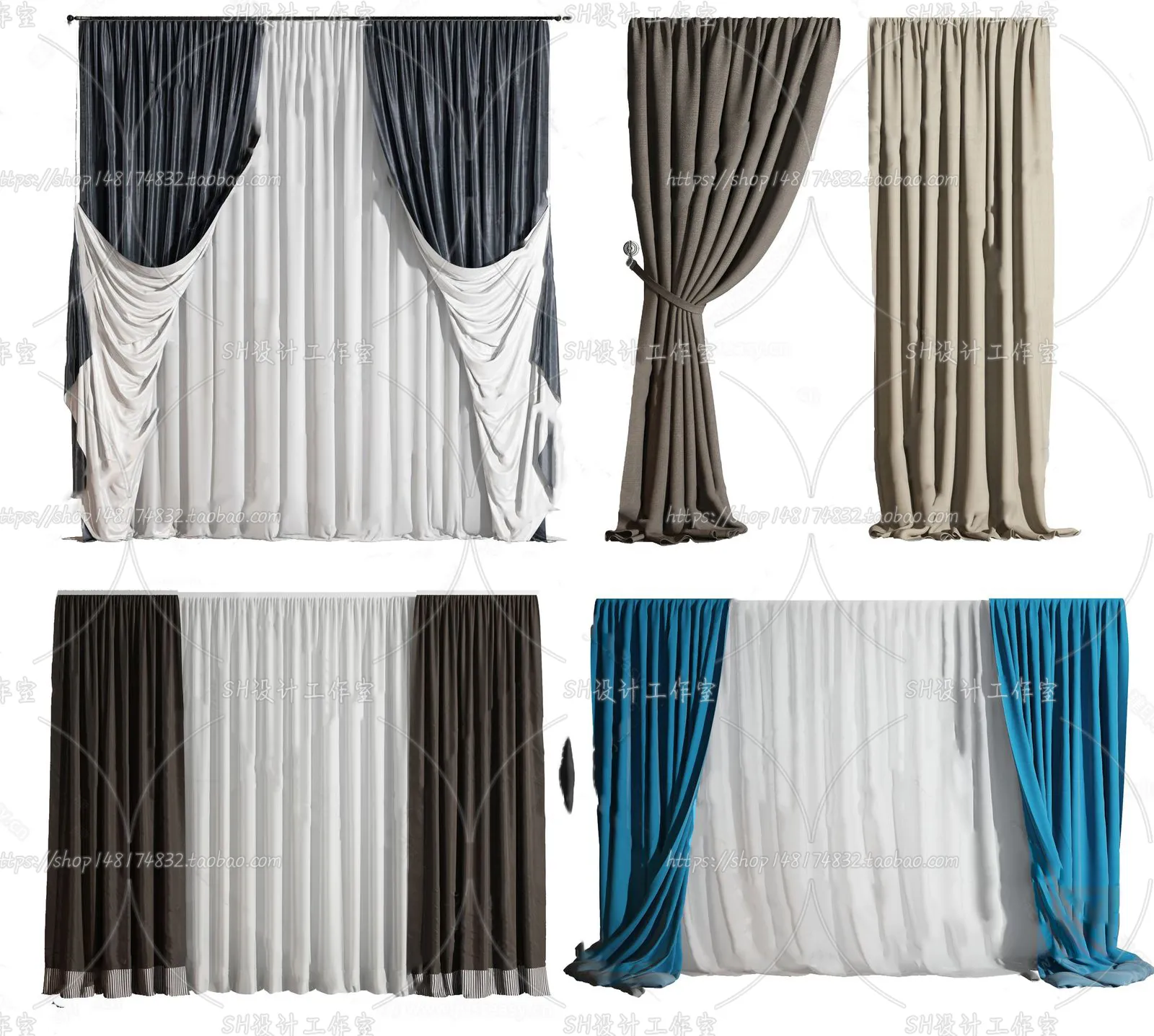 Curtains – 3Ds Models – 0037