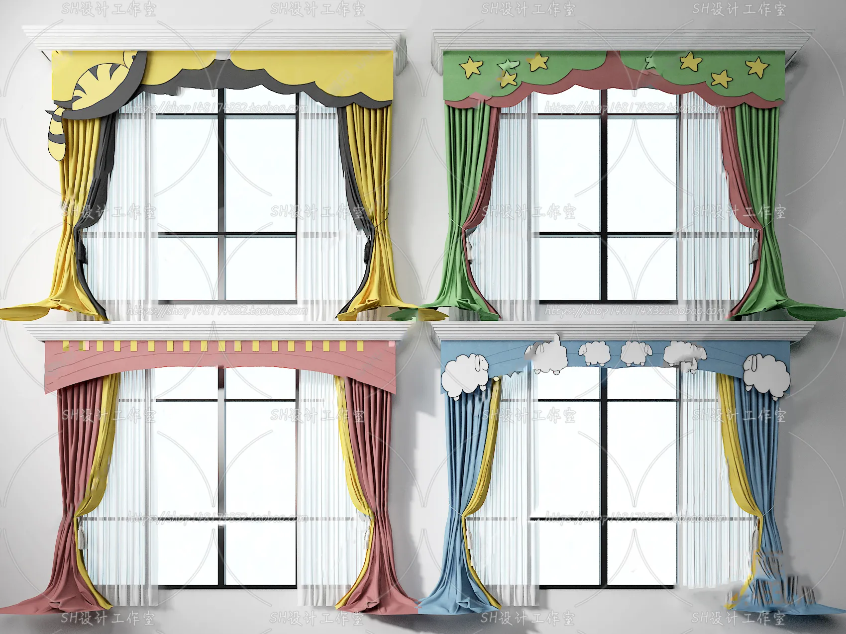 Curtains – 3Ds Models – 0044