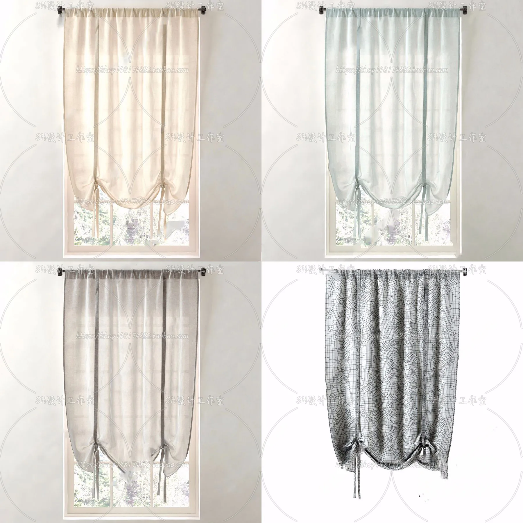 Curtains – 3Ds Models – 0098