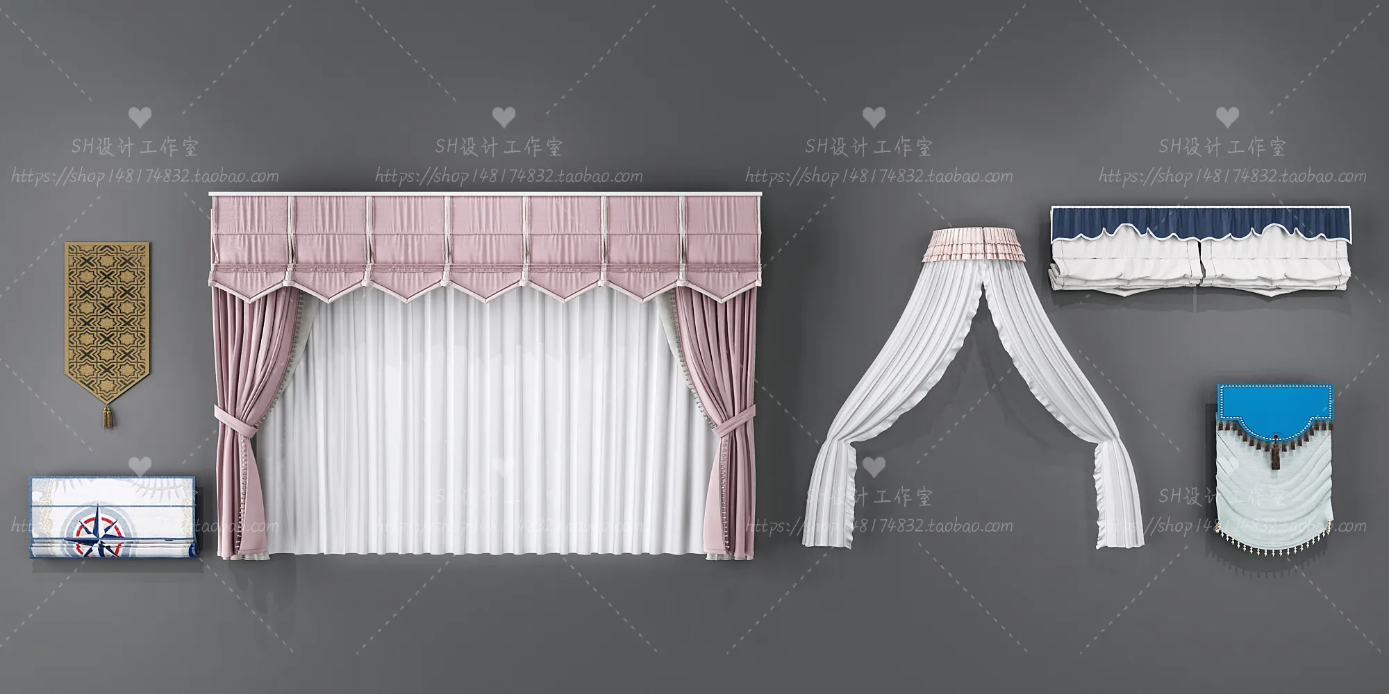 Curtains – 3Ds Models – 0104
