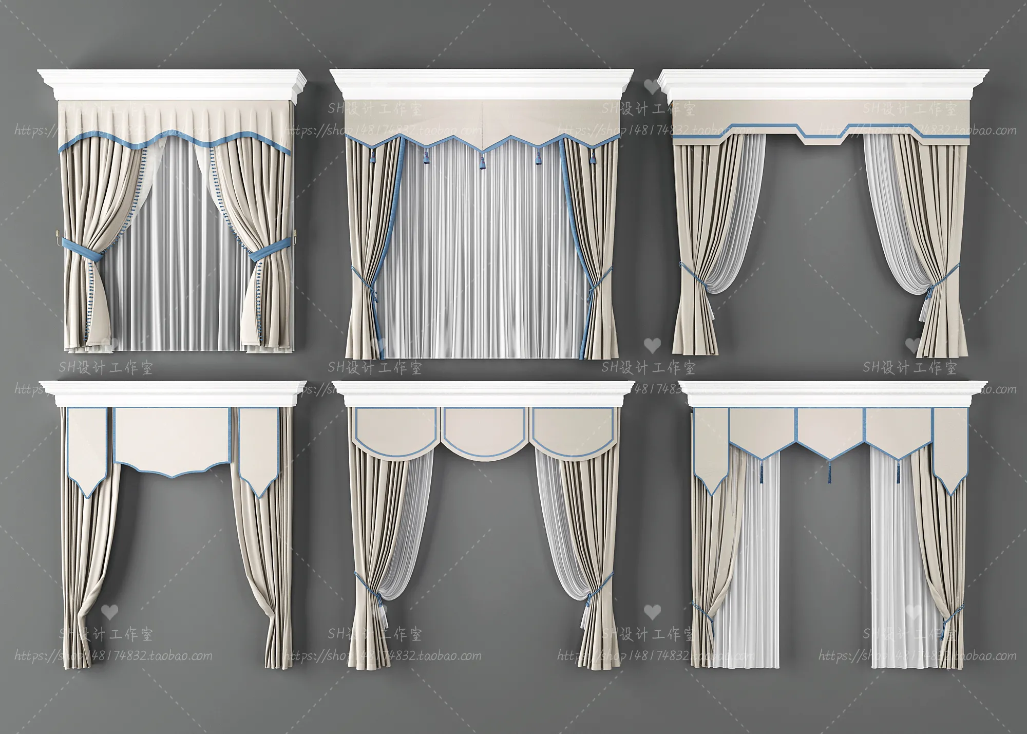Curtains – 3Ds Models – 0106