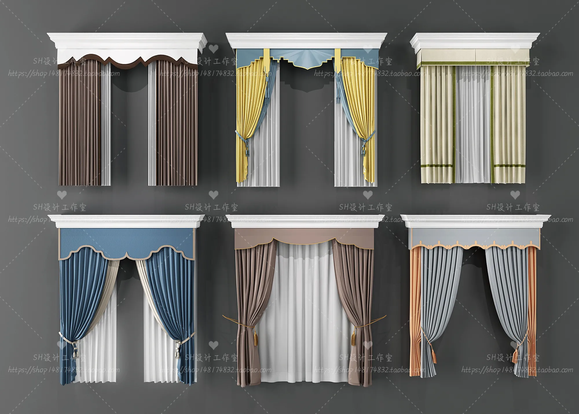 Curtains – 3Ds Models – 0107