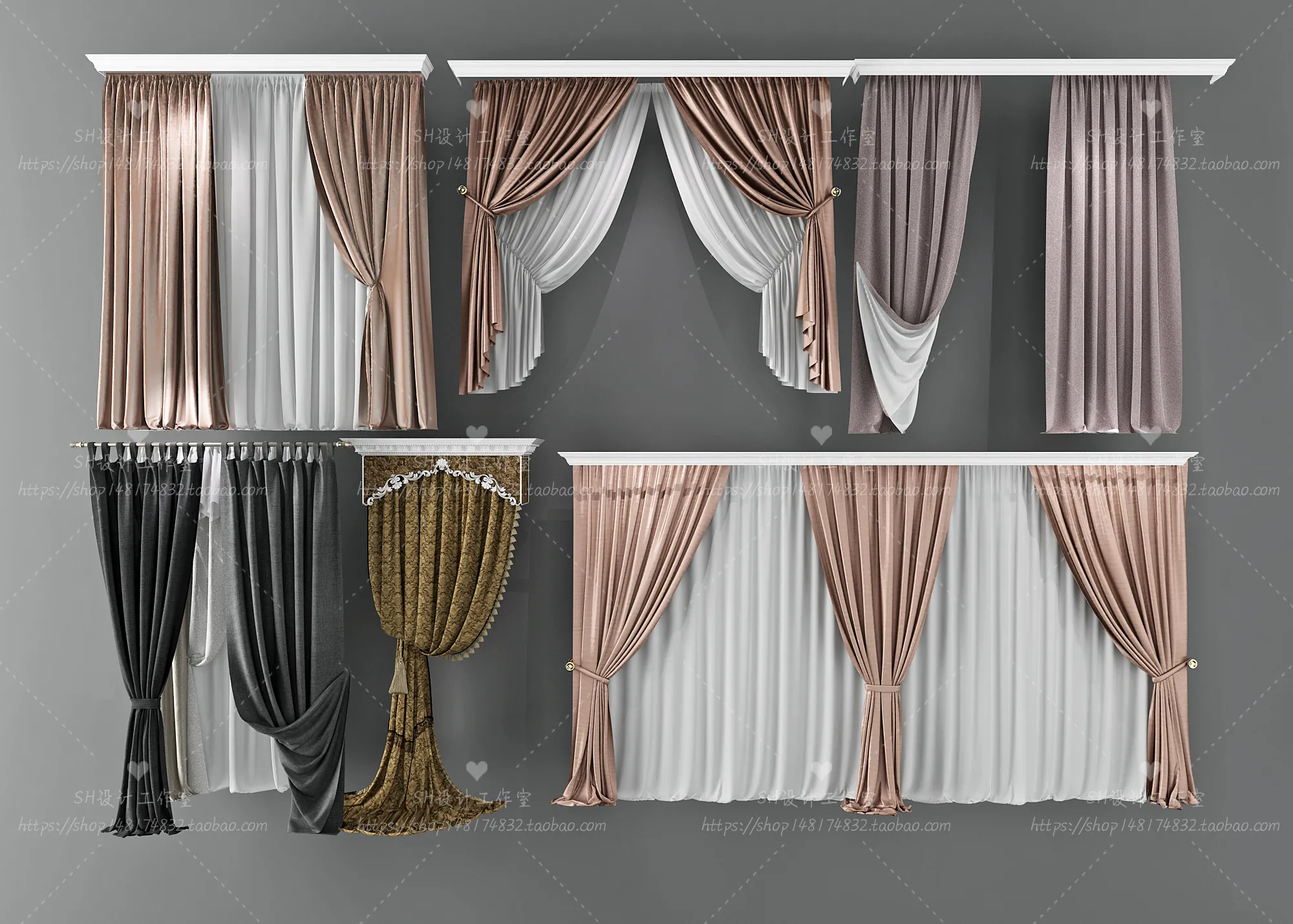 Curtains – 3Ds Models – 0109