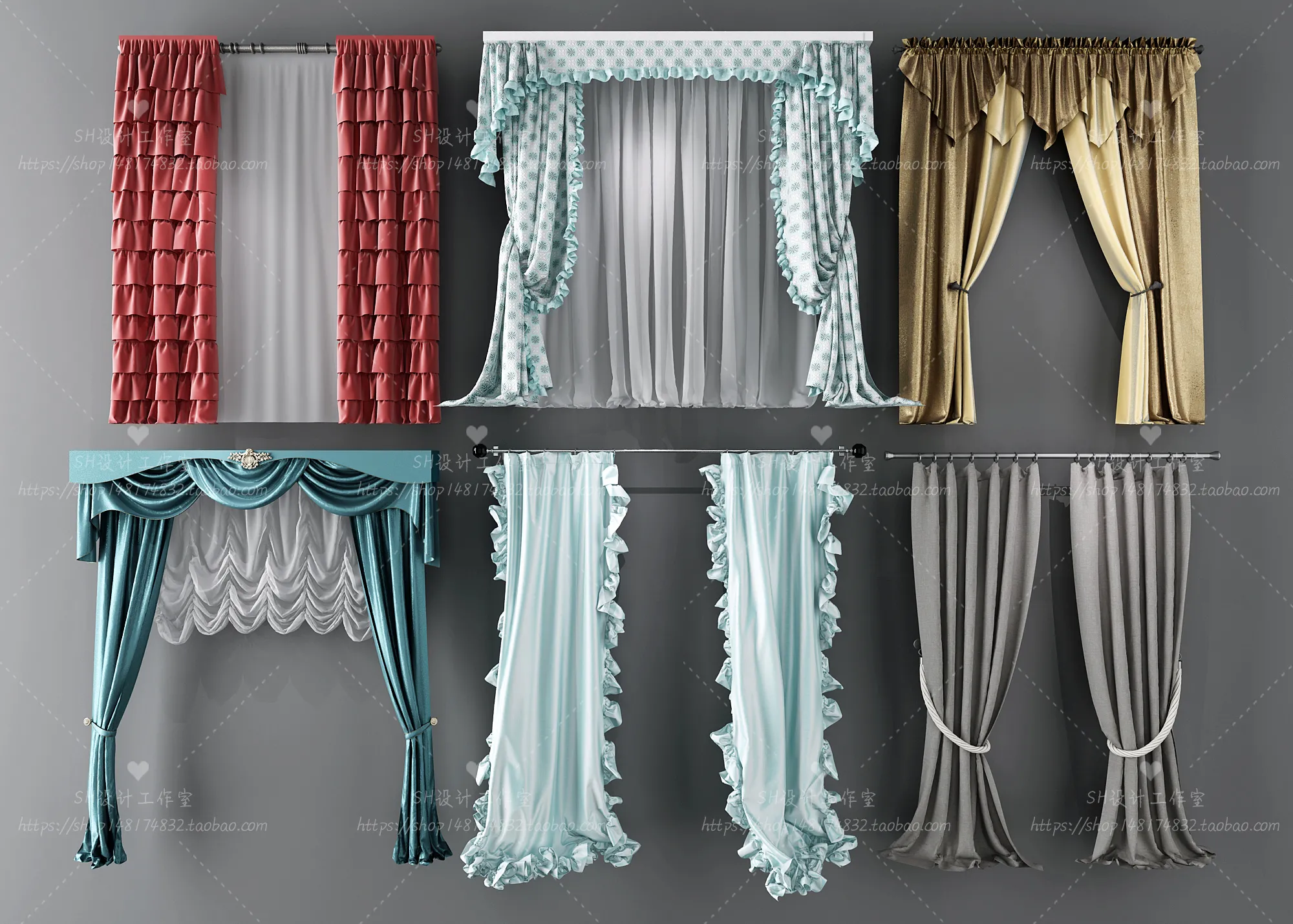 Curtains – 3Ds Models – 0112