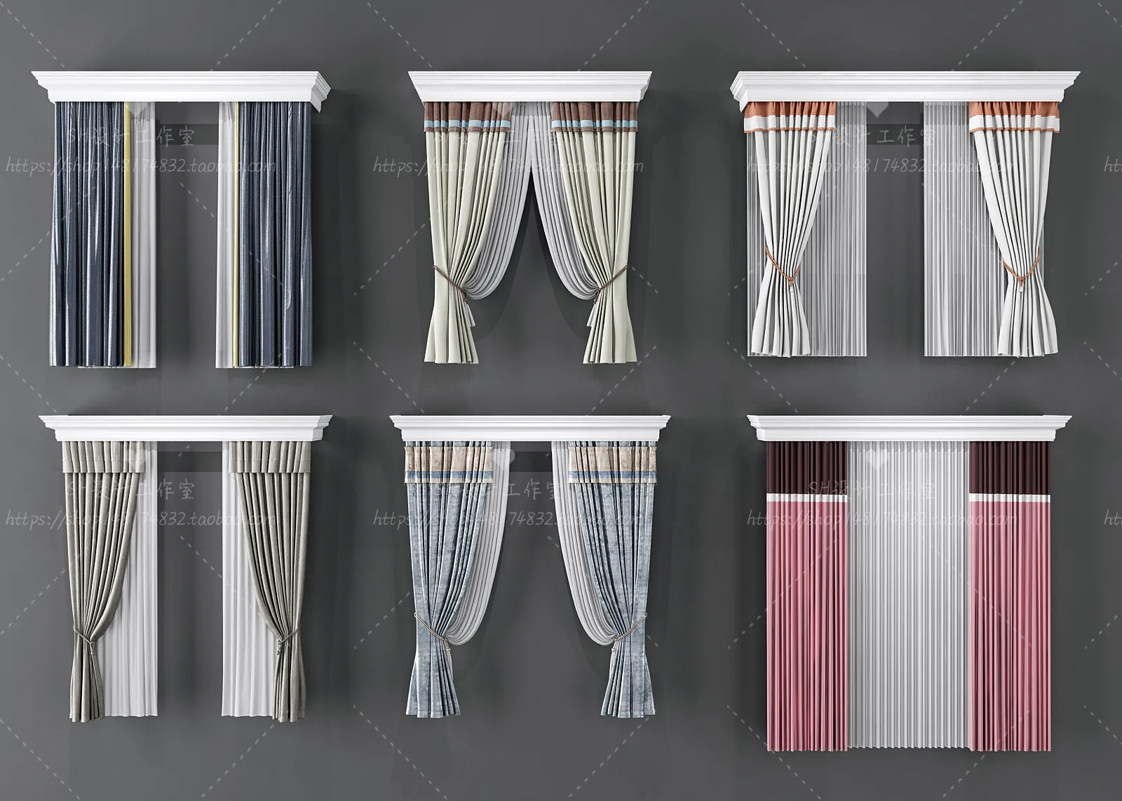 Curtains – 3Ds Models – 0114