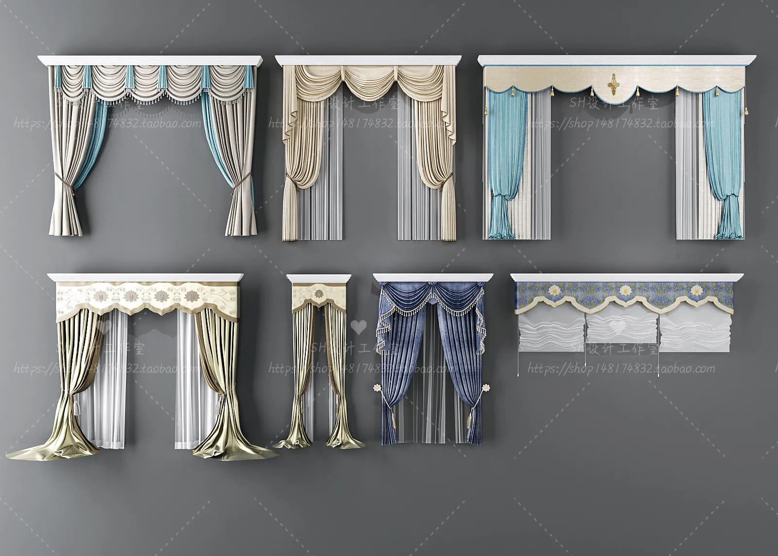 Curtains – 3Ds Models – 0115
