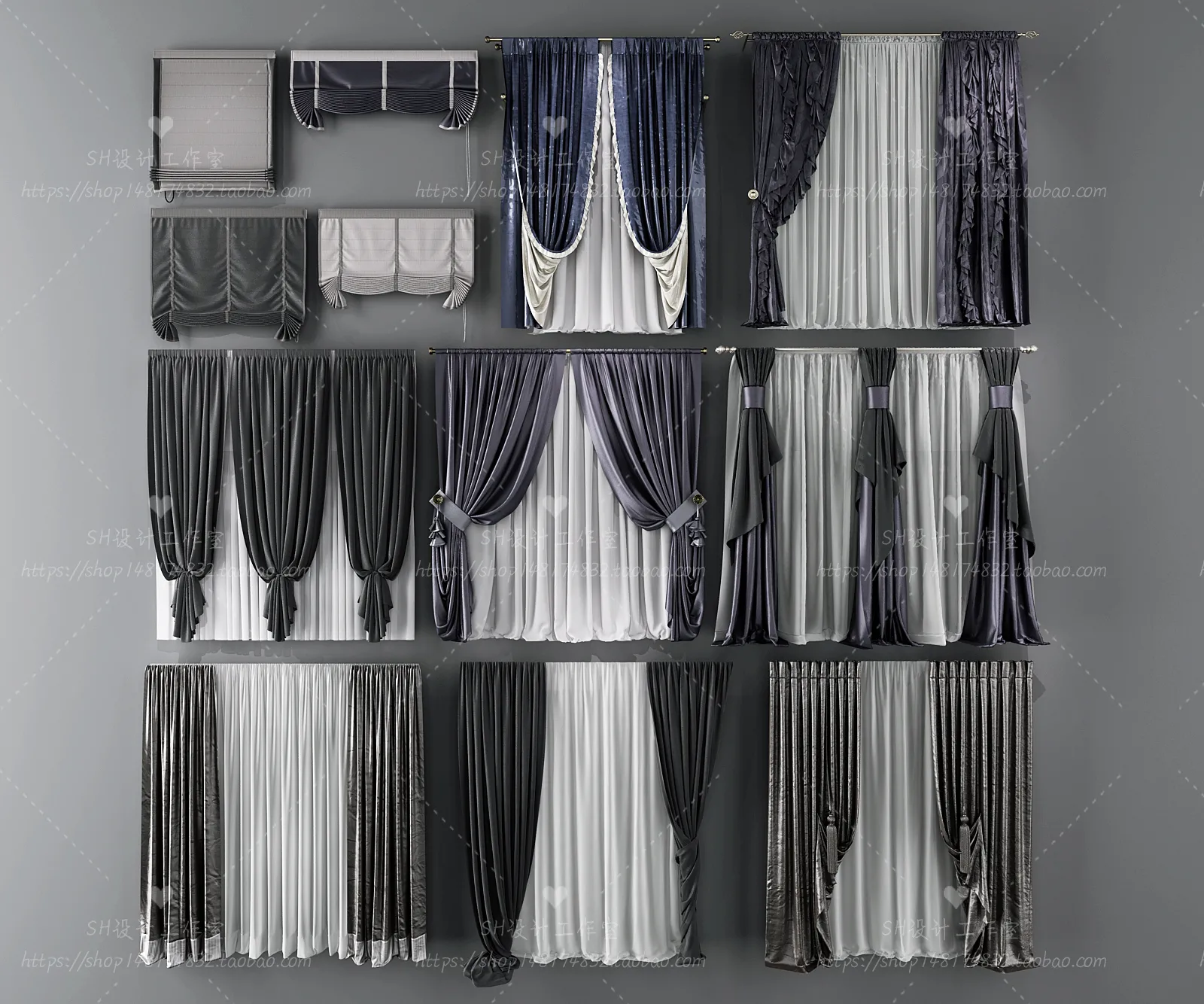 Curtains – 3Ds Models – 0116