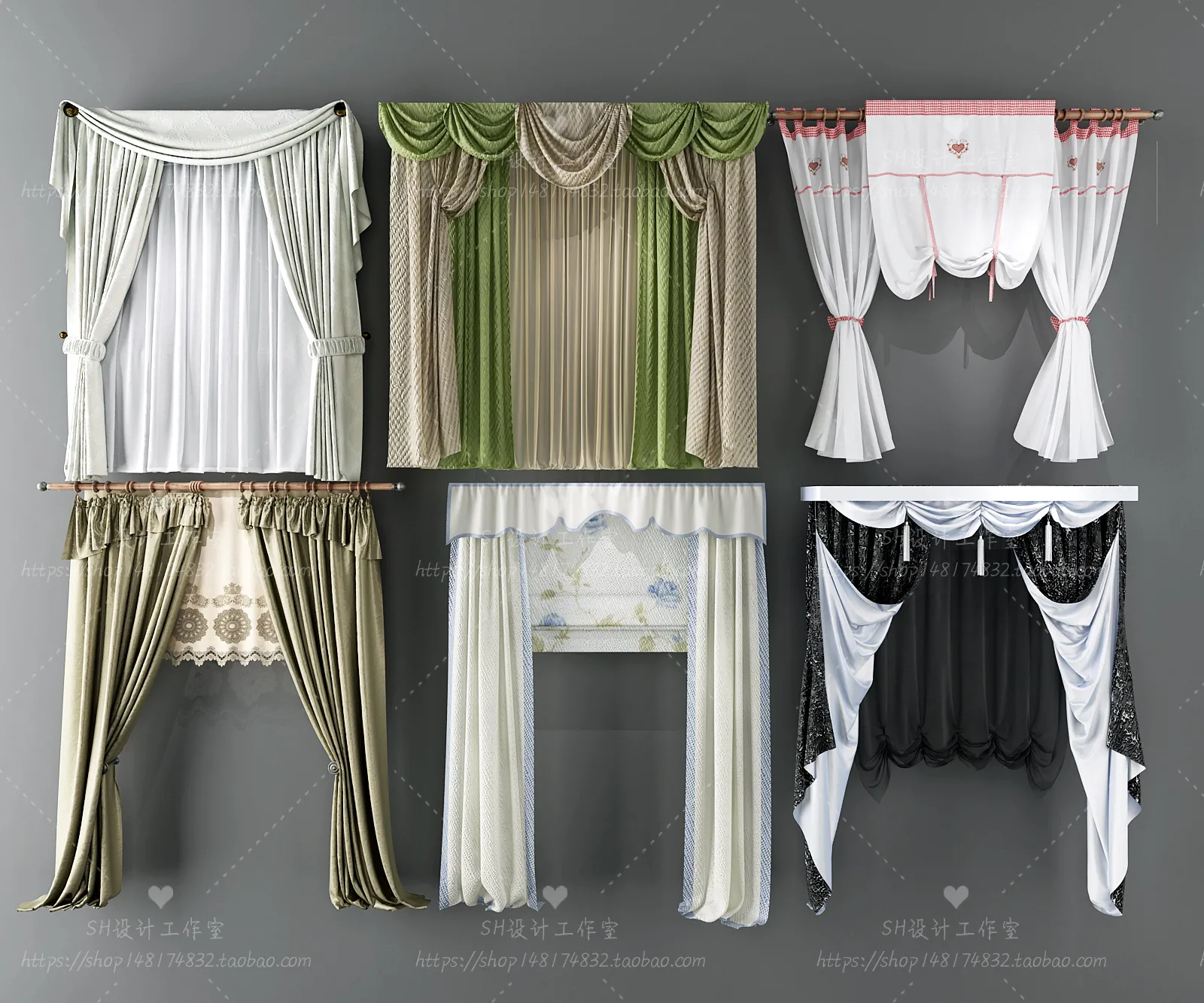 Curtains – 3Ds Models – 0121