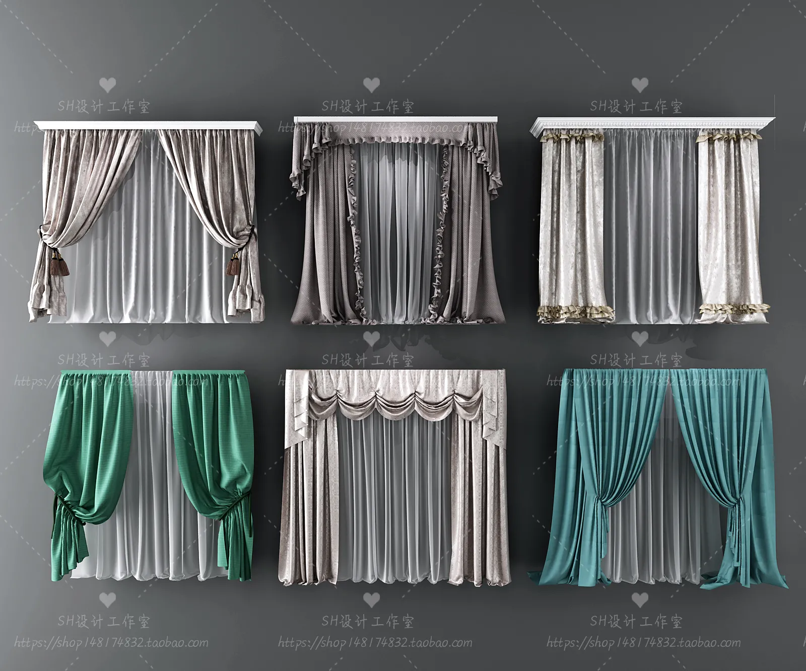 Curtains – 3Ds Models – 0122