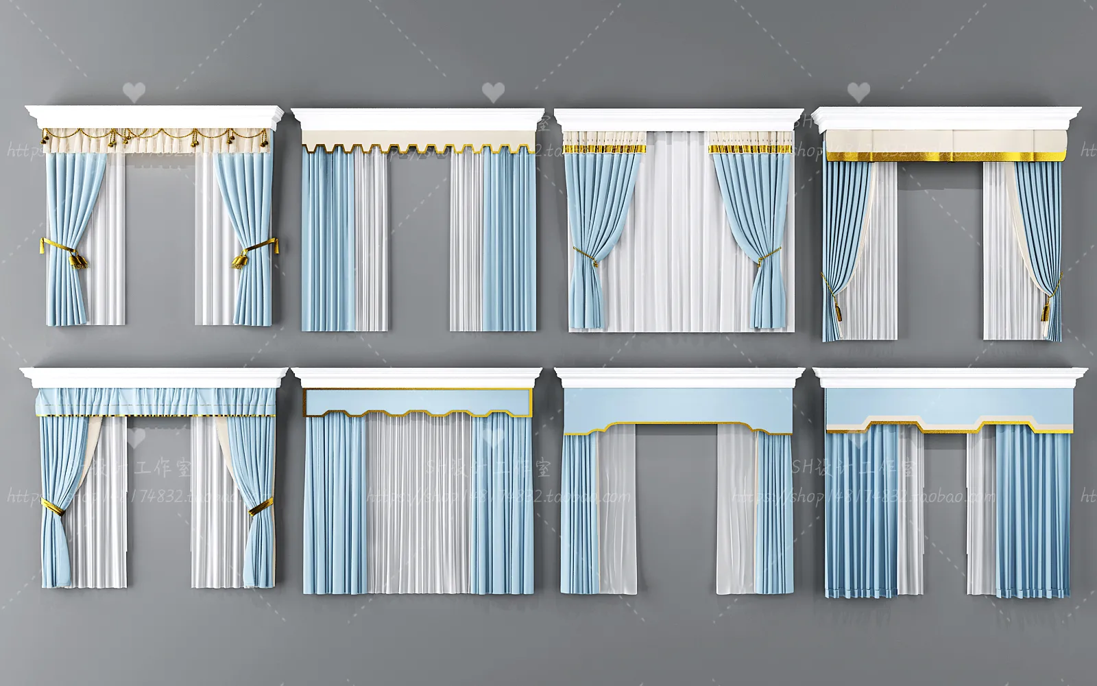 Curtains – 3Ds Models – 0123