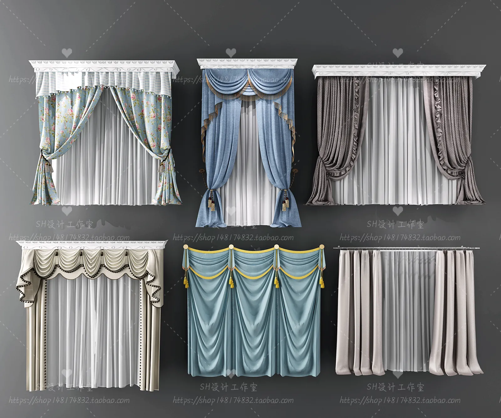 Curtains – 3Ds Models – 0124