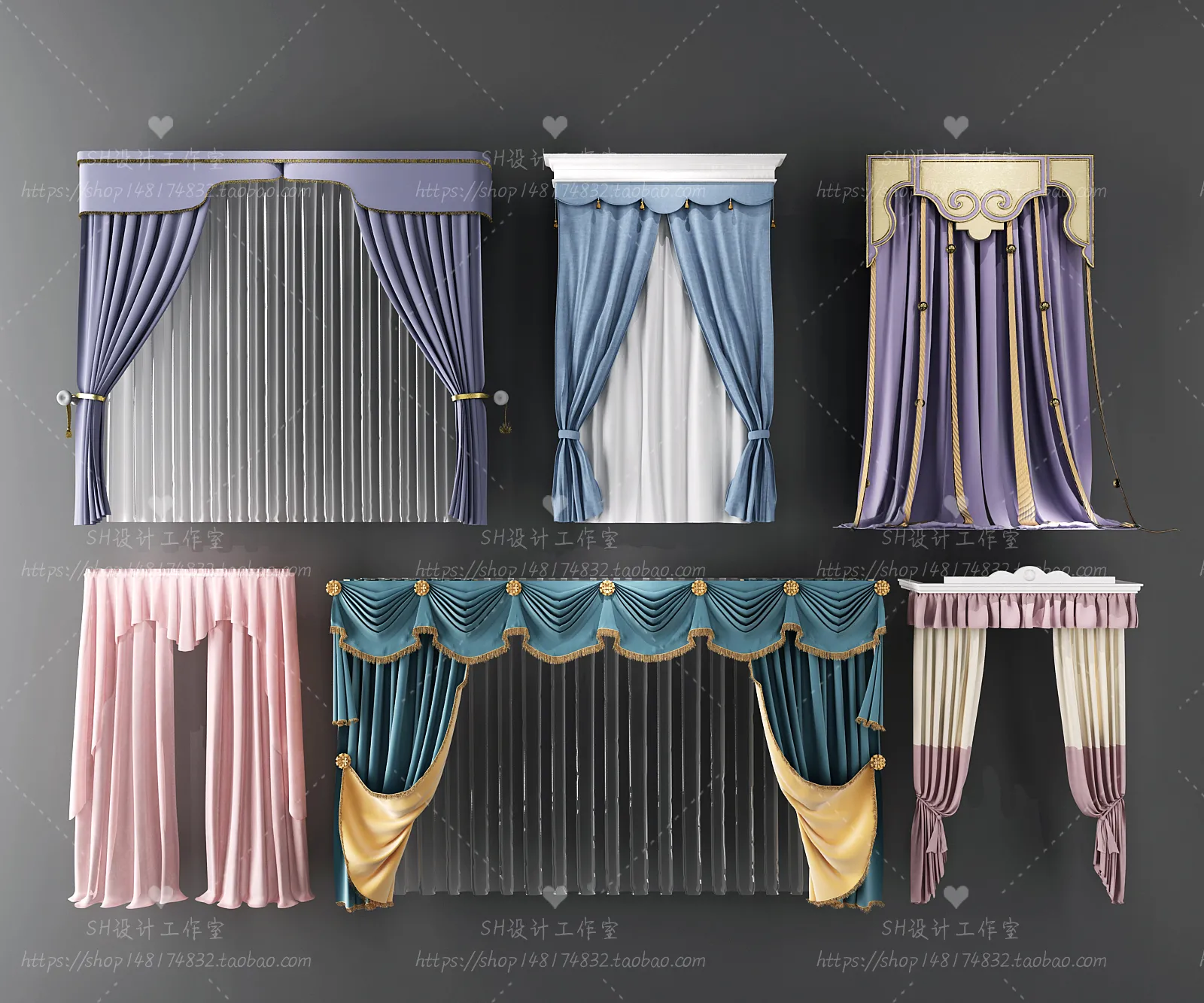 Curtains – 3Ds Models – 0125