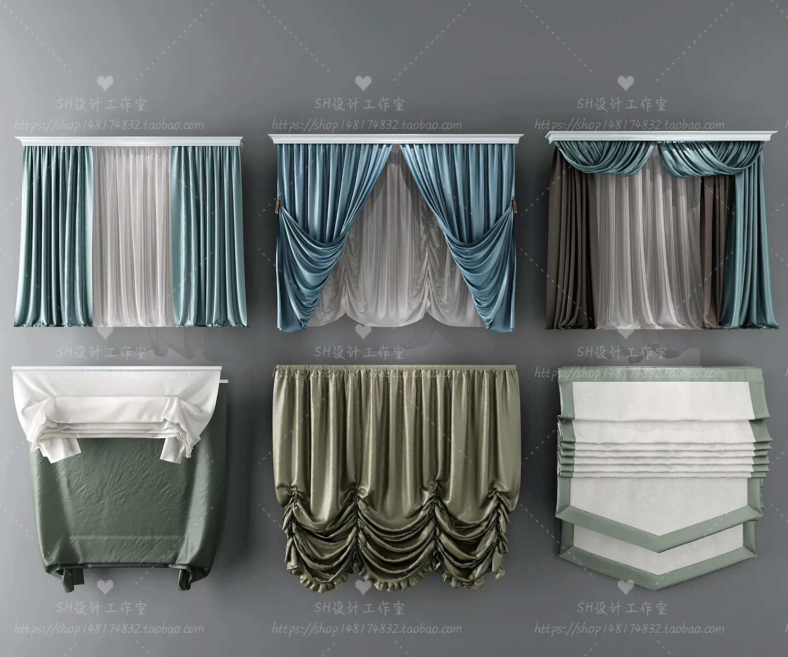 Curtains – 3Ds Models – 0126