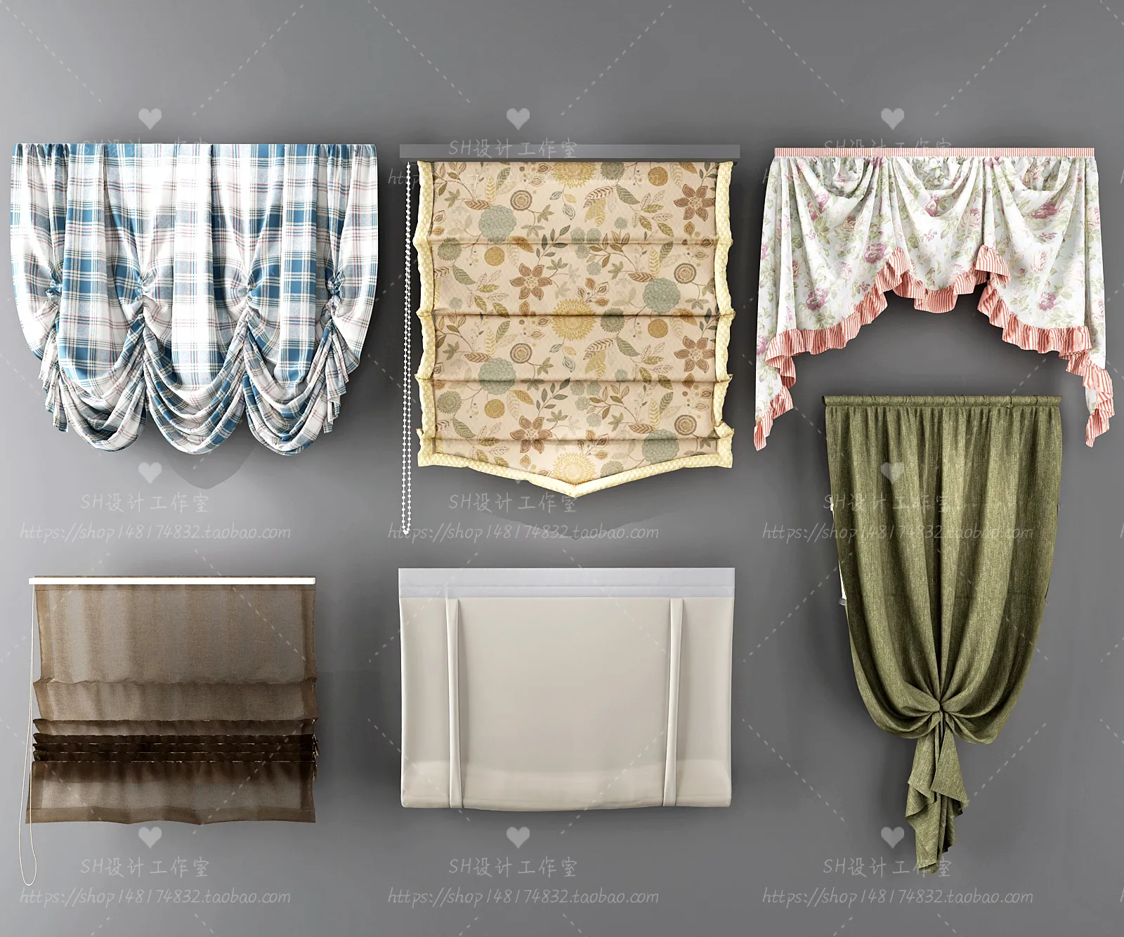 Curtains – 3Ds Models – 0127
