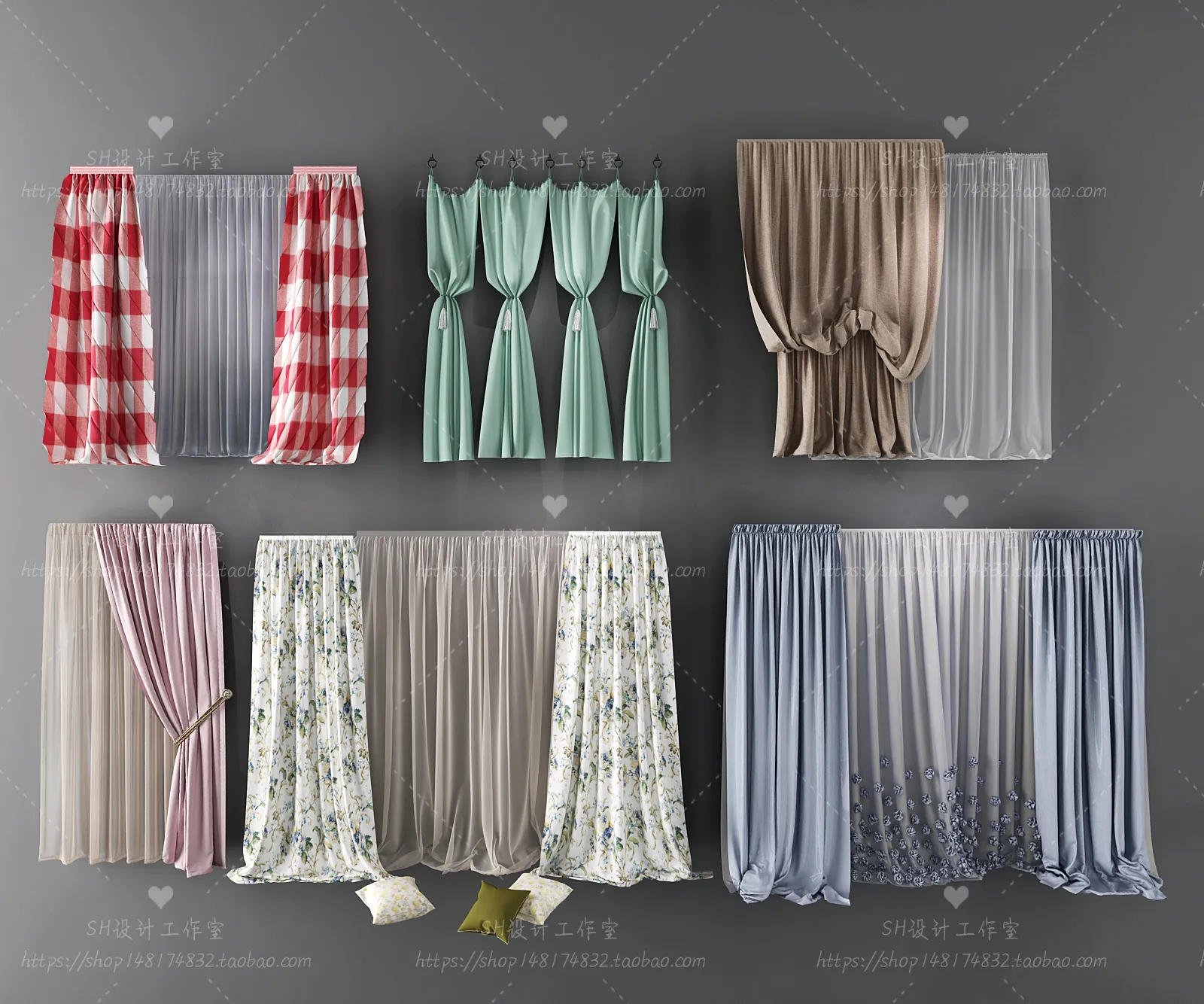 Curtains – 3Ds Models – 0128