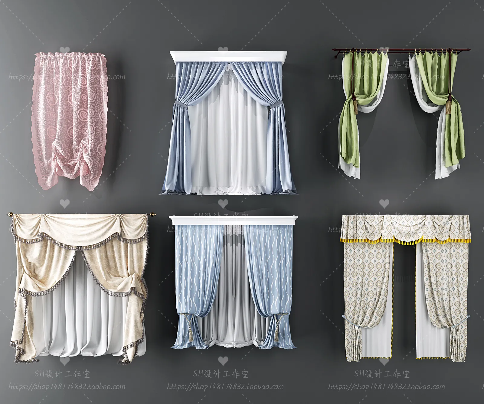 Curtains – 3Ds Models – 0129