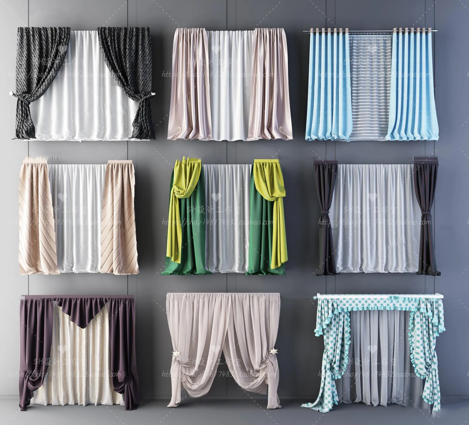 Curtains – 3Ds Models – 0135