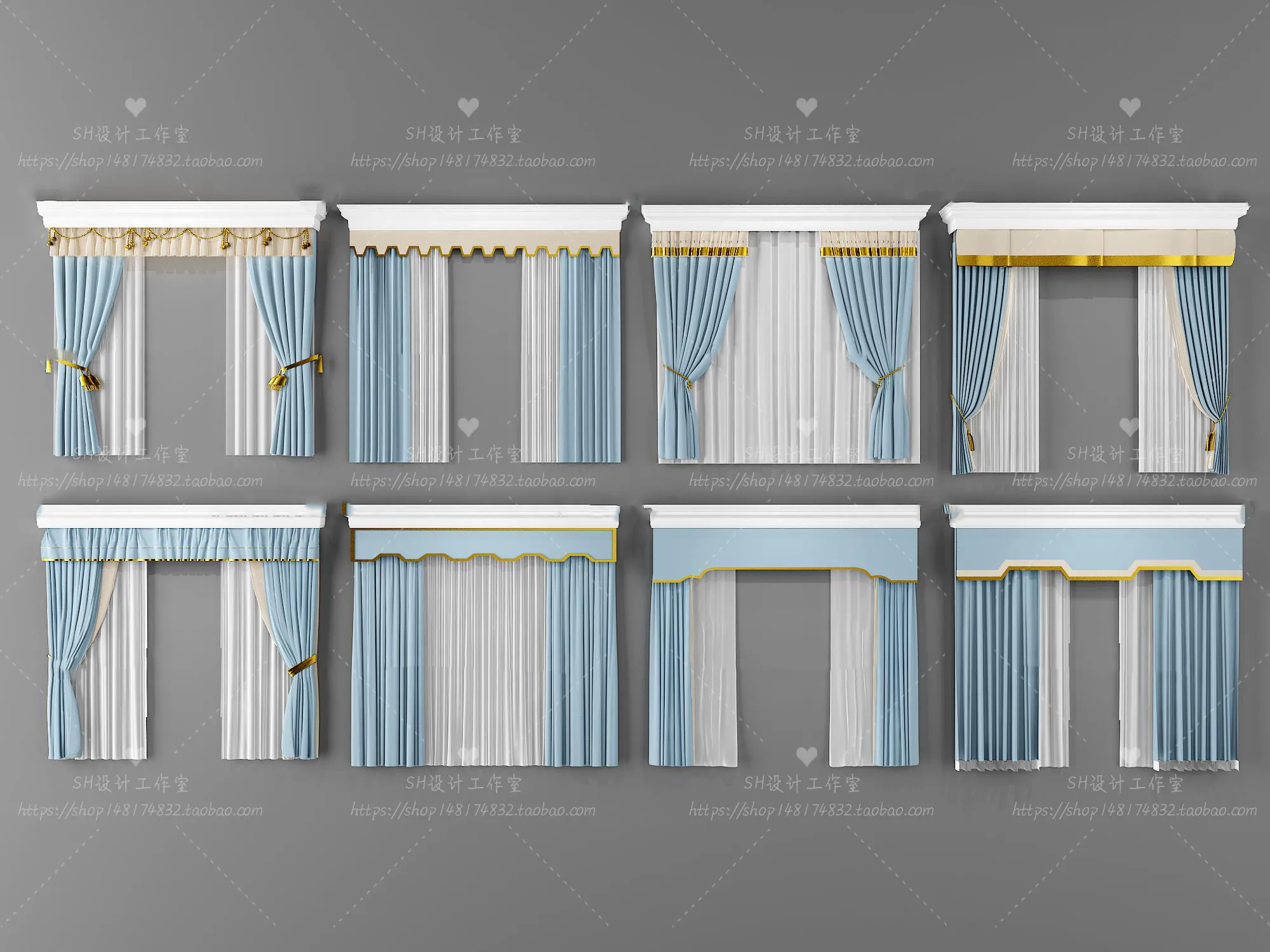 Curtains – 3Ds Models – 0136