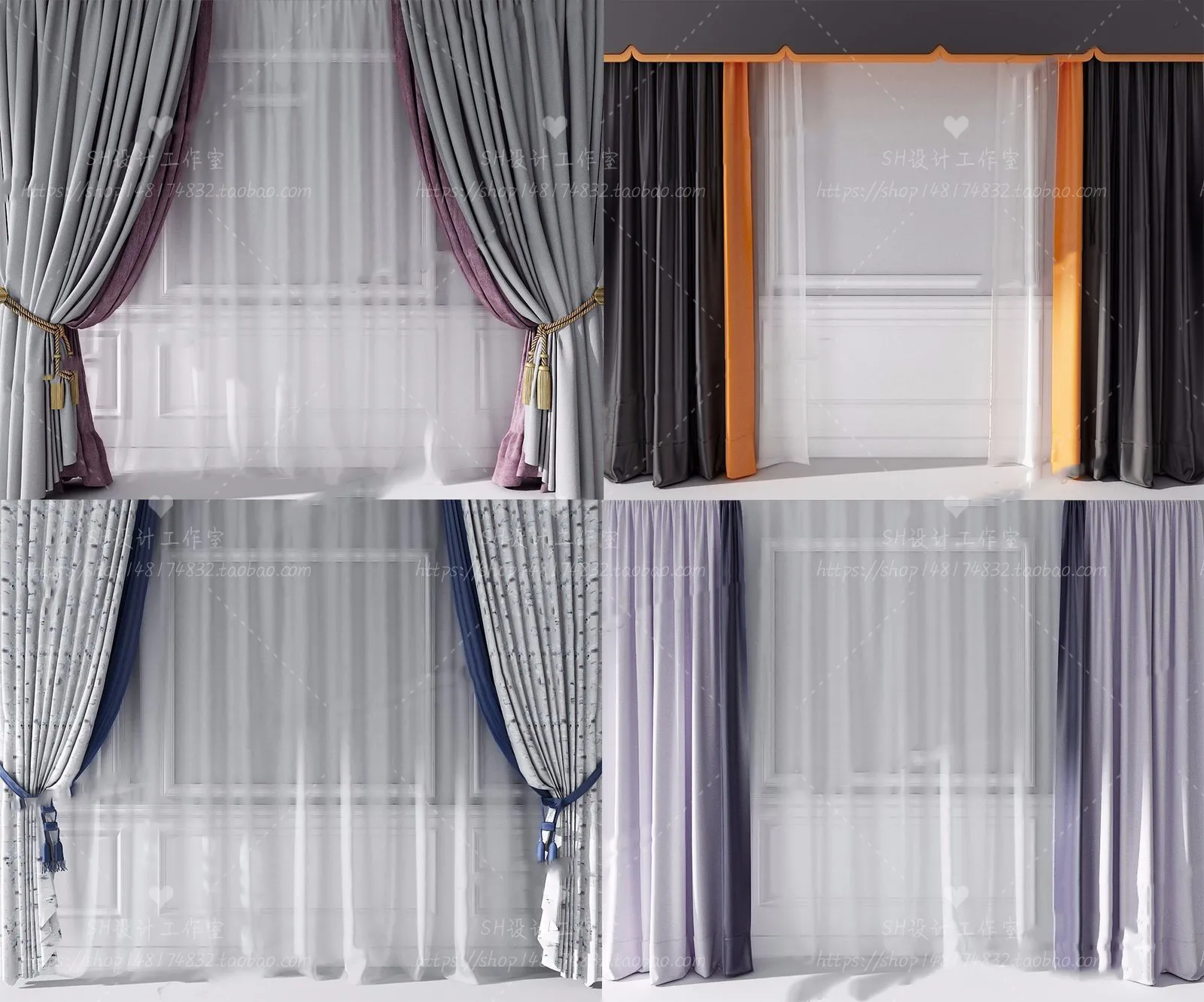 Curtains – 3Ds Models – 0154