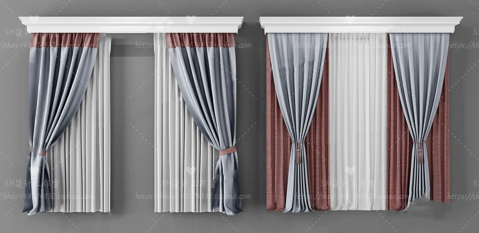 Curtains – 3Ds Models – 0158