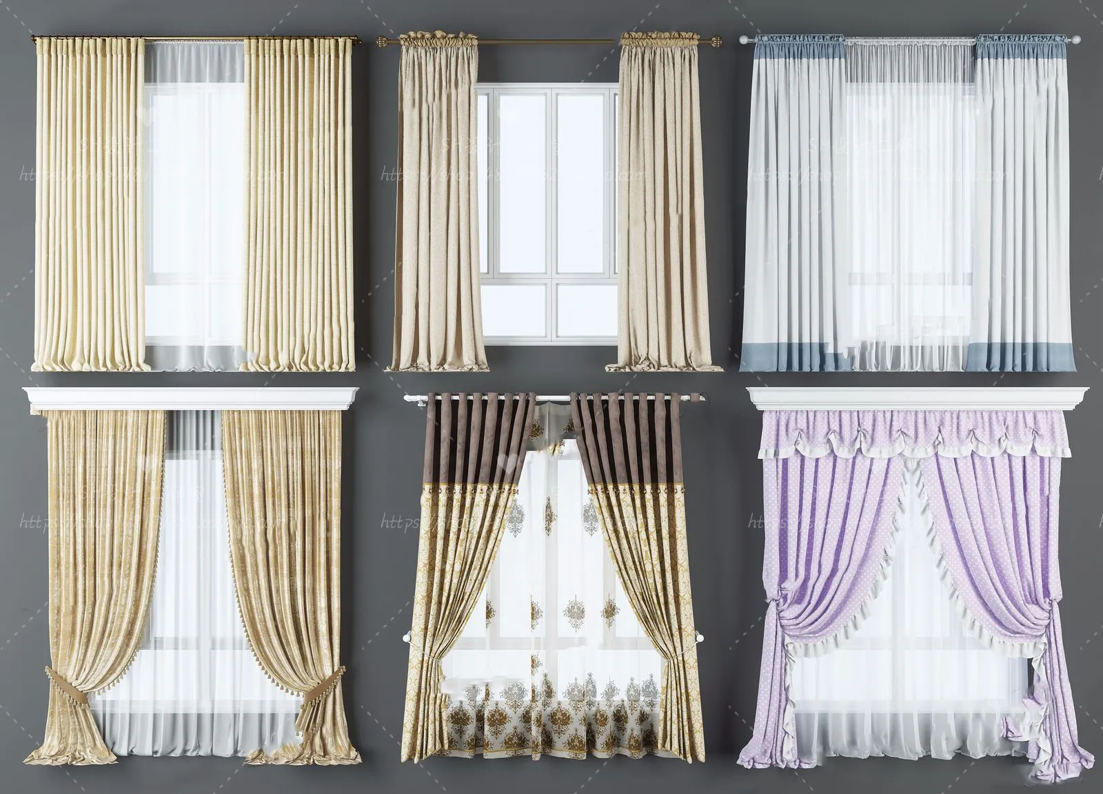 Curtains – 3Ds Models – 0163