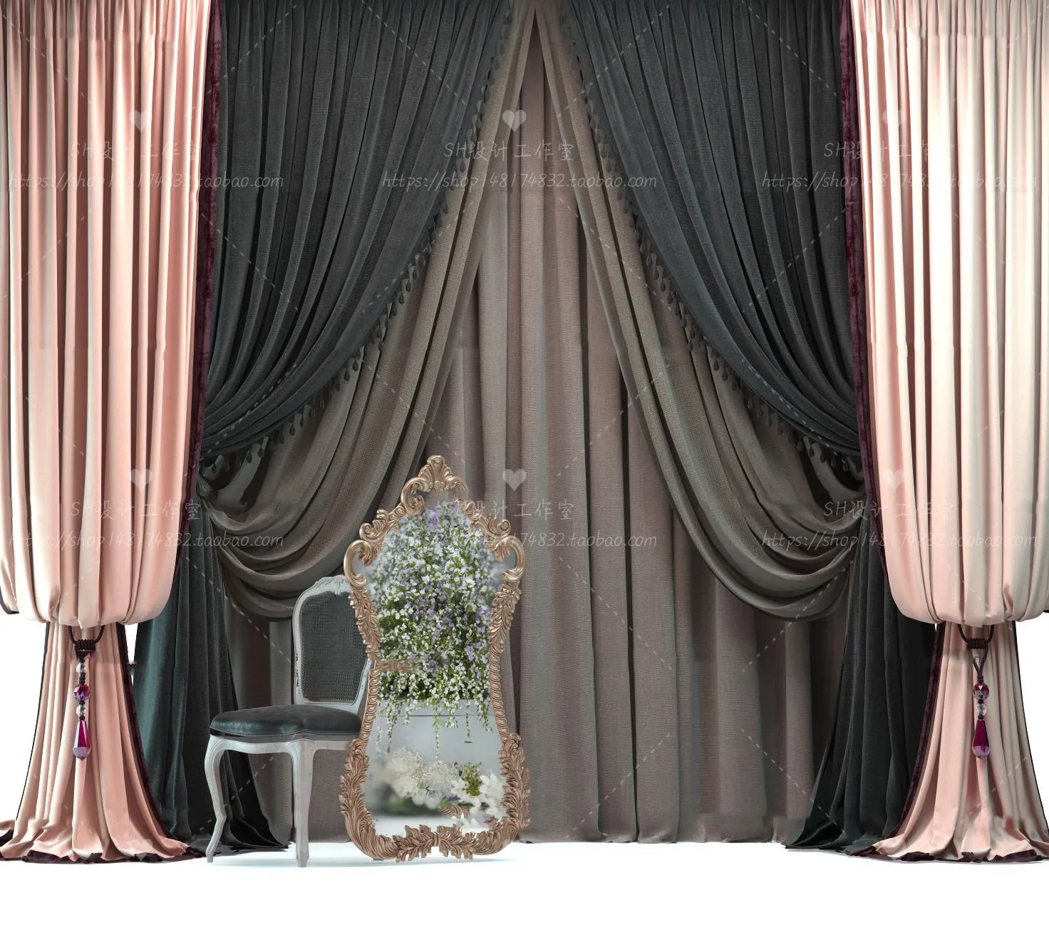 Curtains – 3Ds Models – 0174