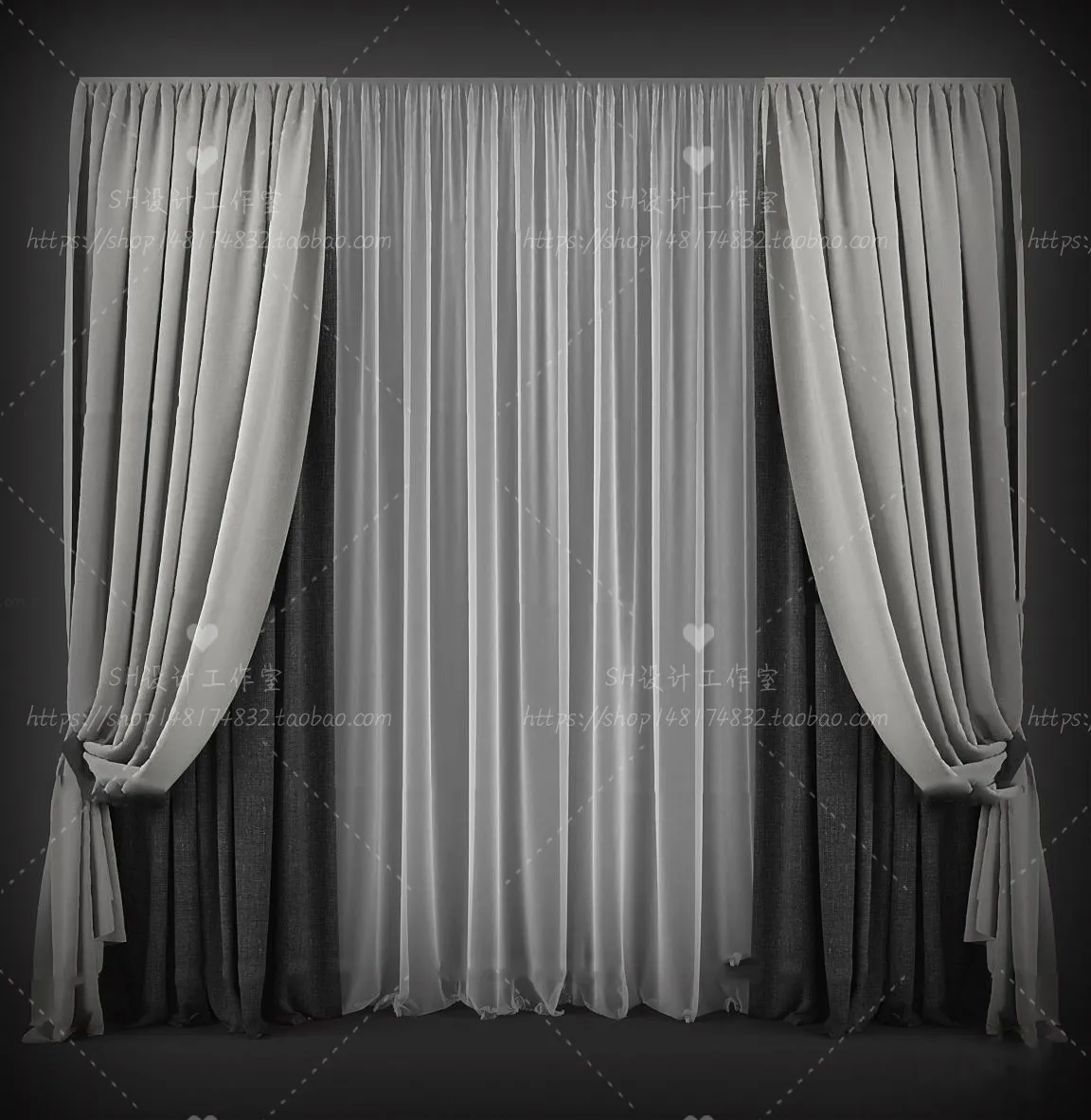 Curtains – 3Ds Models – 0178