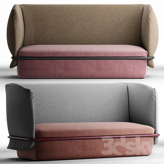 My home collection Chemise sofa 3DS Max - thumbnail 3