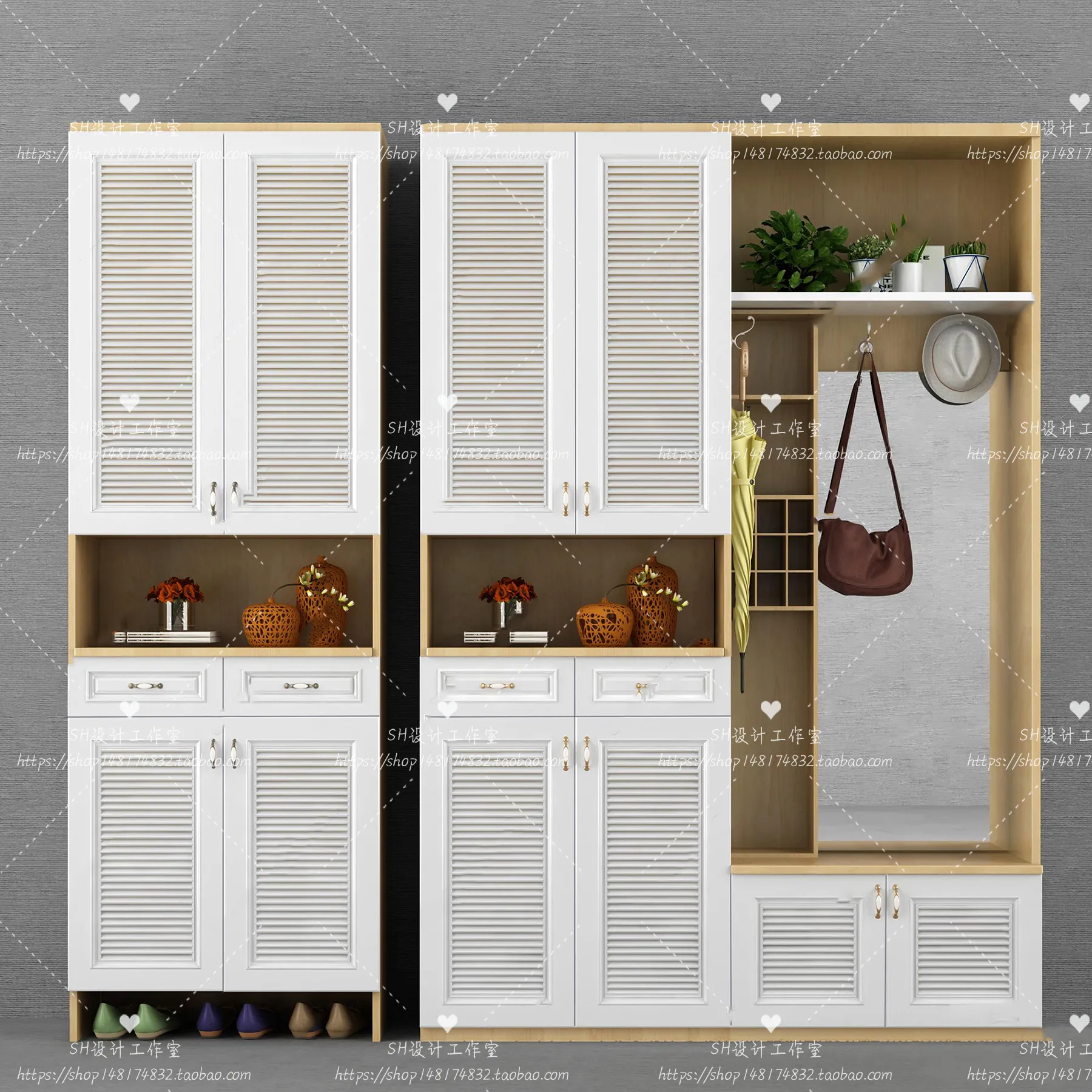 Wardrobe Shoe – Clothes Cabinets – Wardropes – 3D Models – 0007