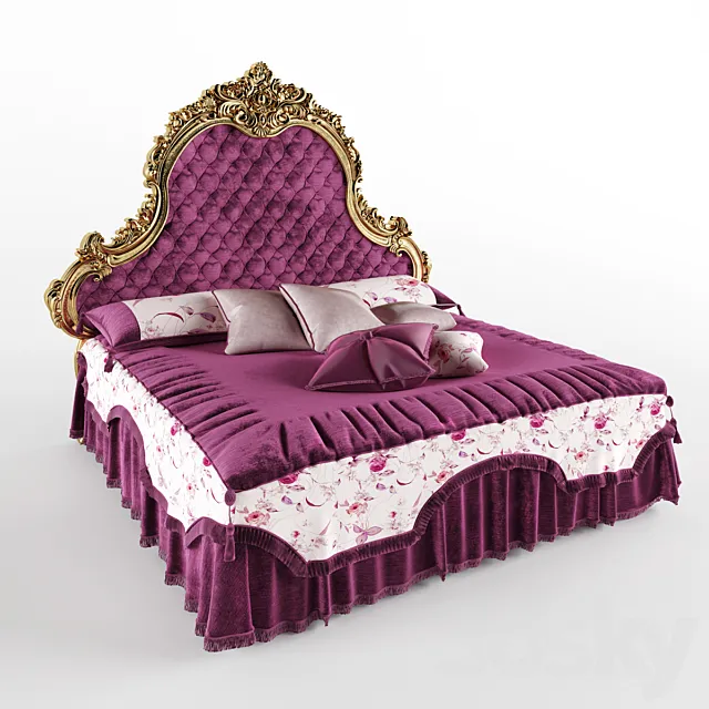Carlo Asnaghi Bed Sofia 3DS Max - thumbnail 3