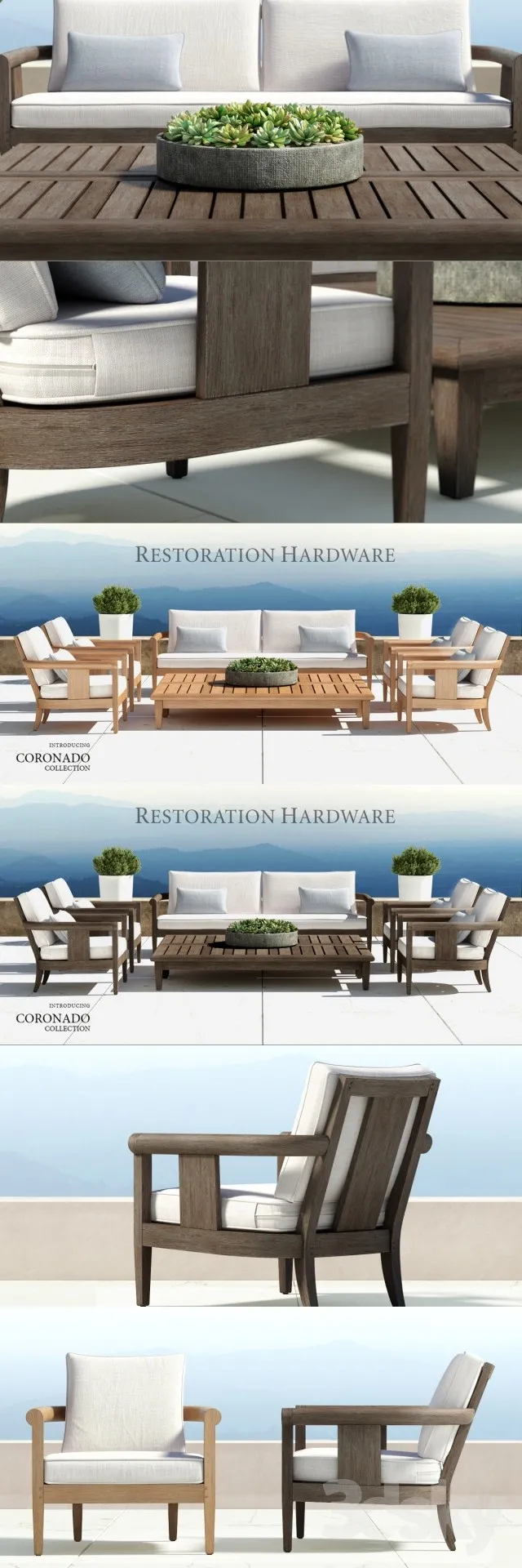 RH \/ CORONADO COLLECTION 3DS Max - thumbnail 3