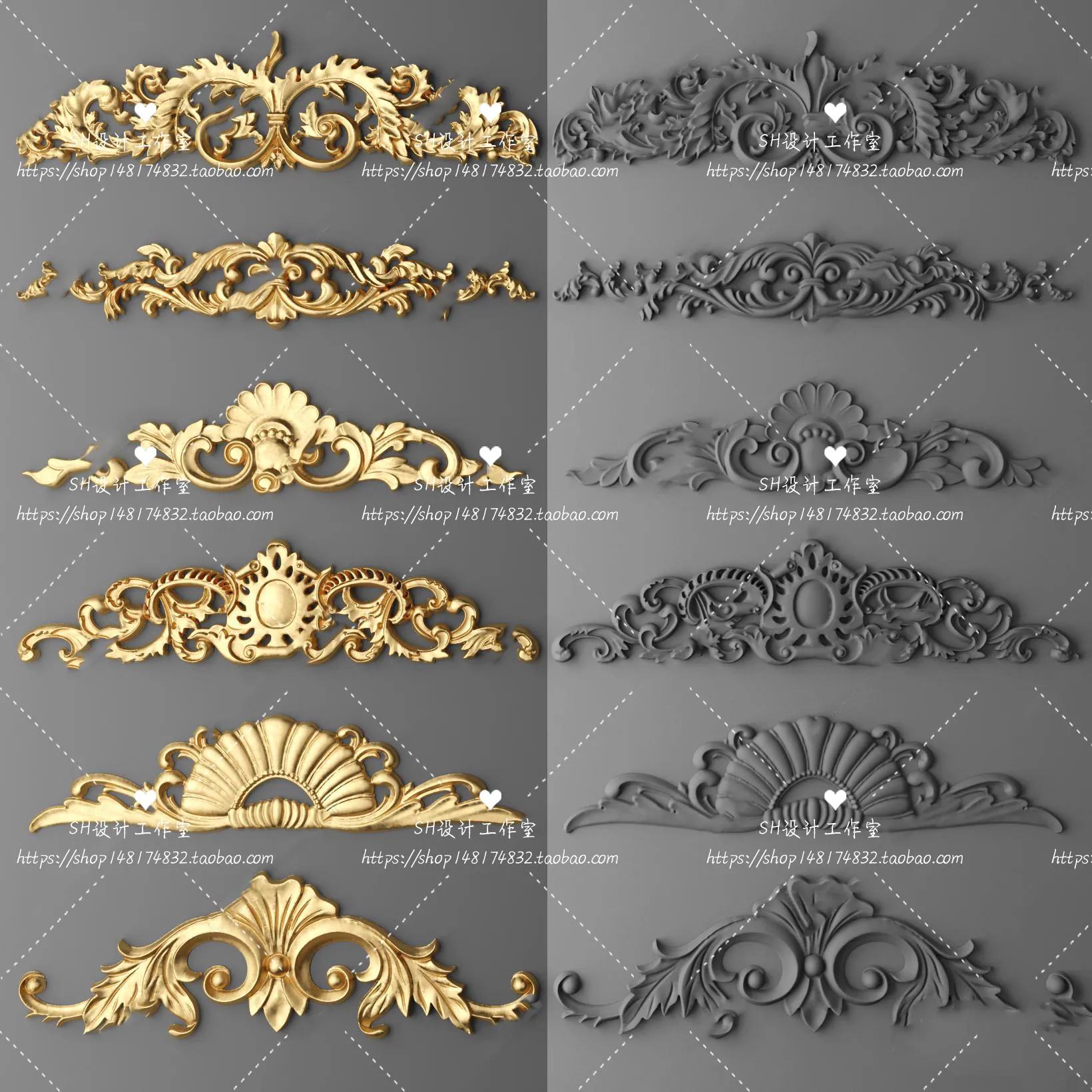 Decorative Plaster – 3D Models – 0004