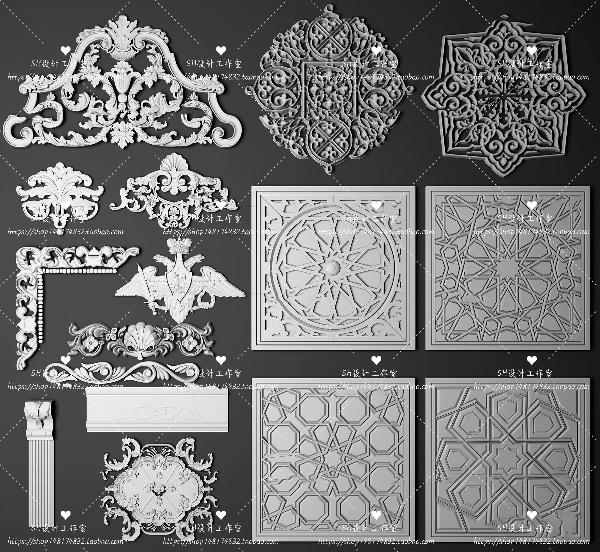 Decorative Plaster – 3D Models – 0010