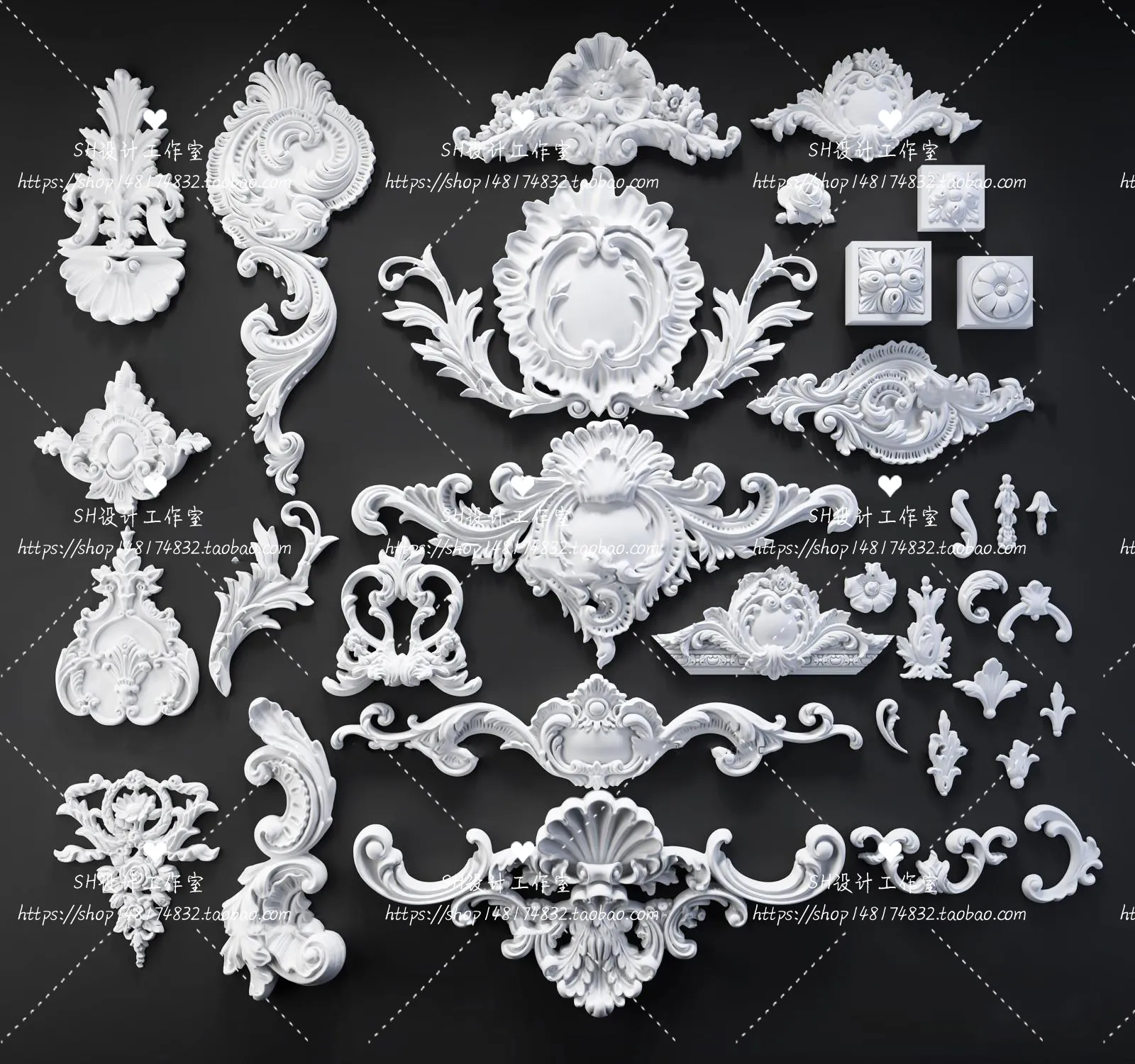 Decorative Plaster – 3D Models – 0013