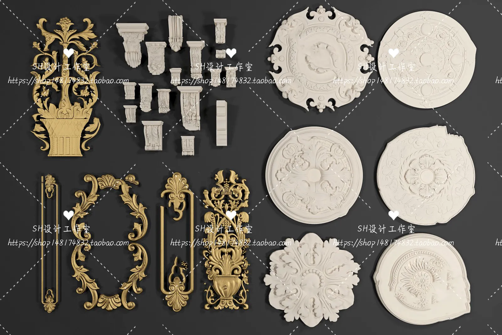 Decorative Plaster – 3D Models – 0017