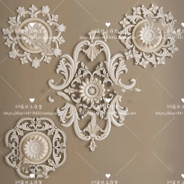 Decorative Plaster – 3D Models – 0024
