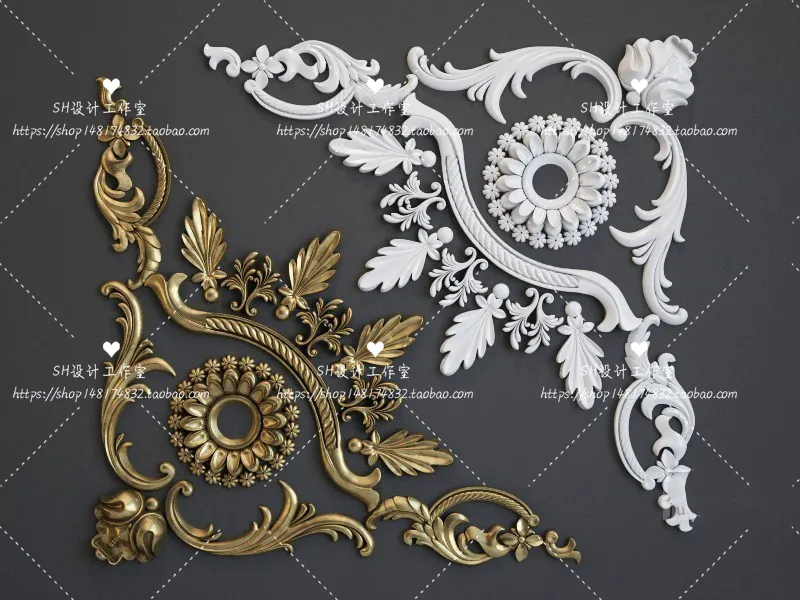 Decorative Plaster – 3D Models – 0037