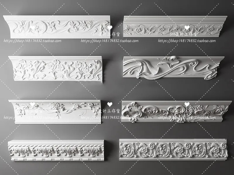 Decorative Plaster – 3D Models – 0060