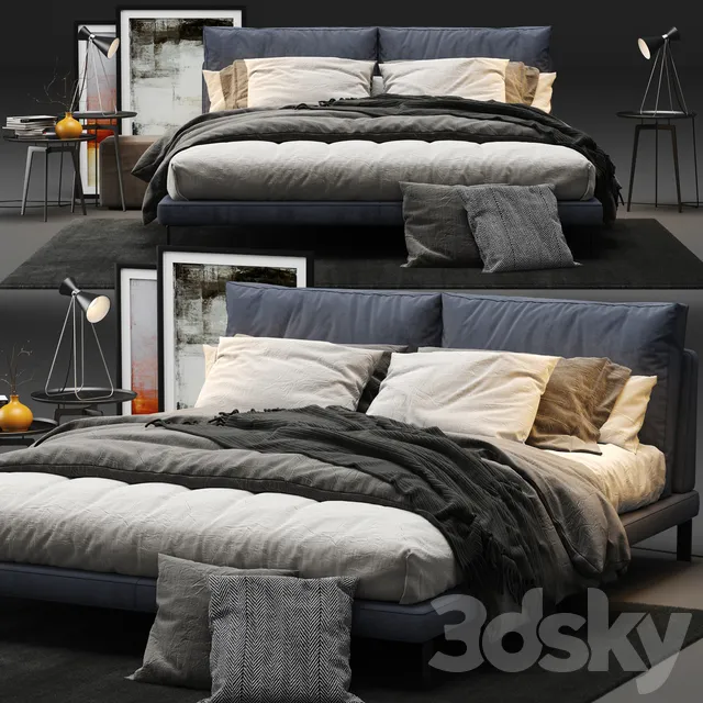 Furniture – Bed 3D Models – Alivar Lady B Bed