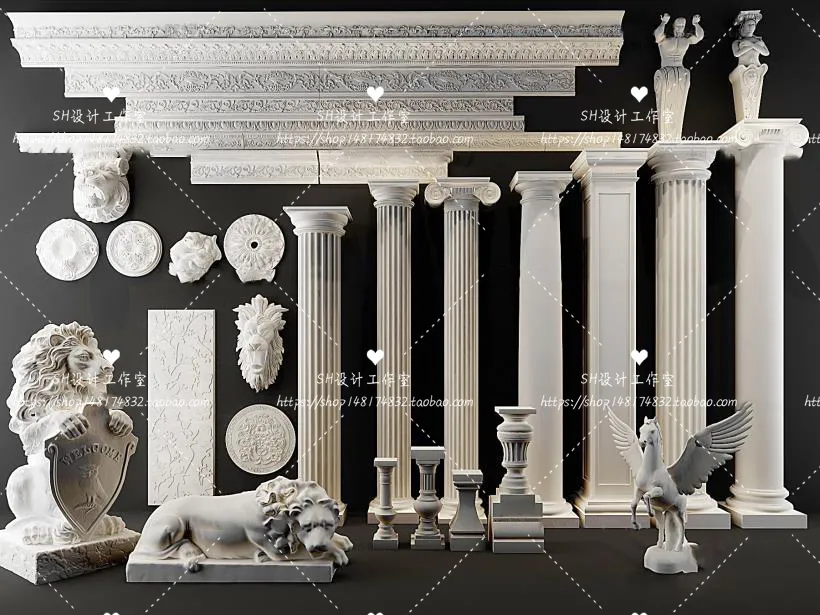 Decorative Plaster – 3D Models – 0102
