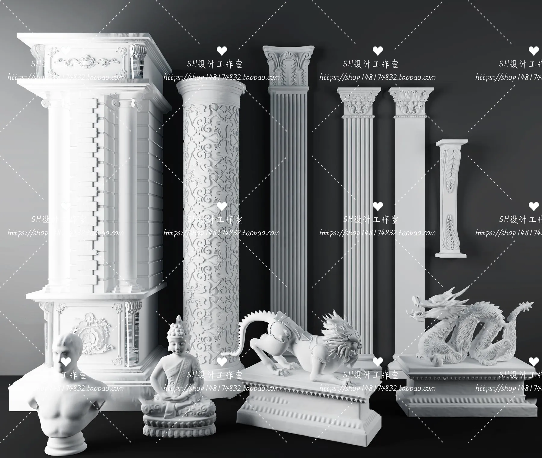 Decorative Plaster – 3D Models – 0103