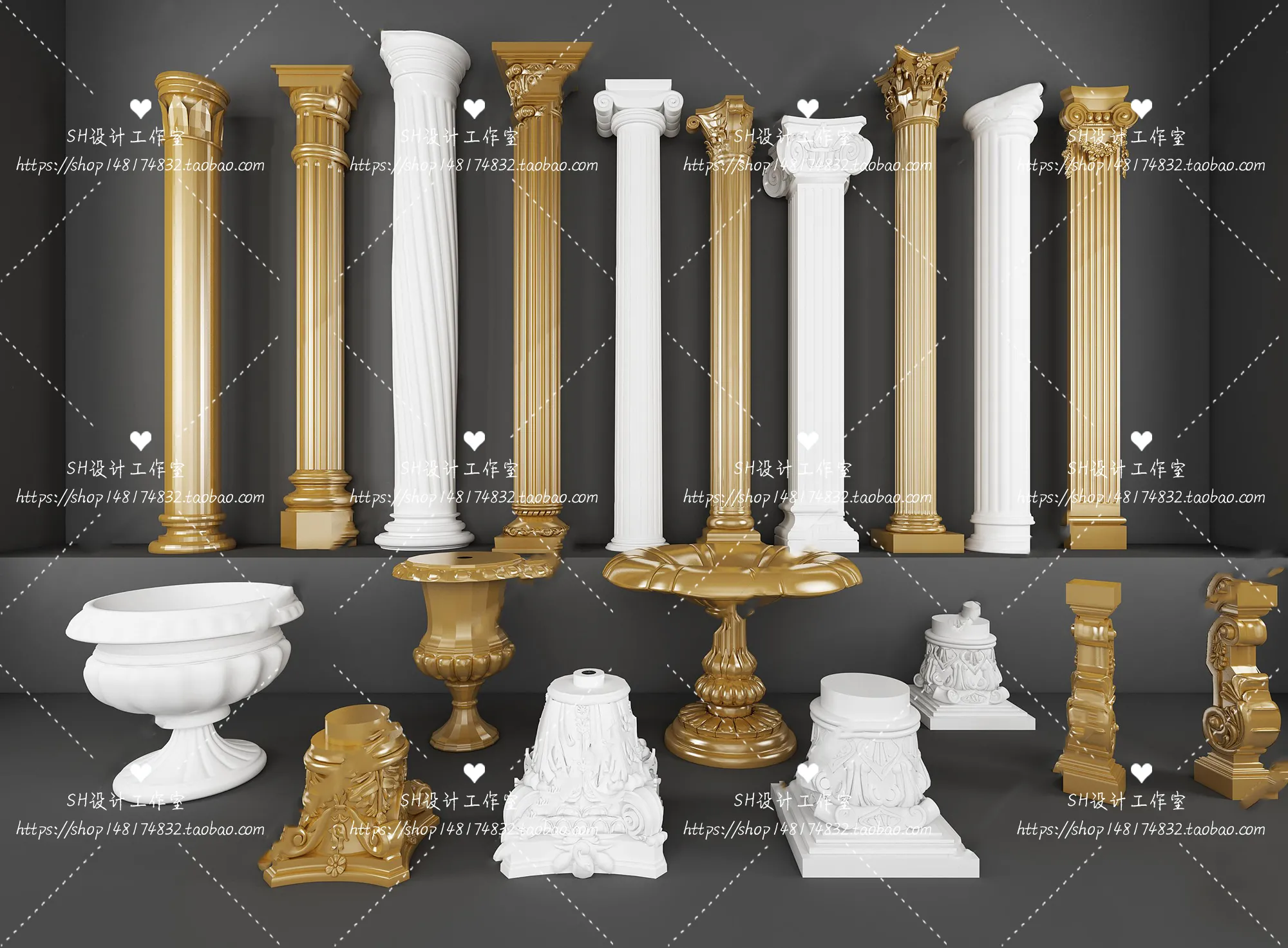 Decorative Plaster – 3D Models – 0109
