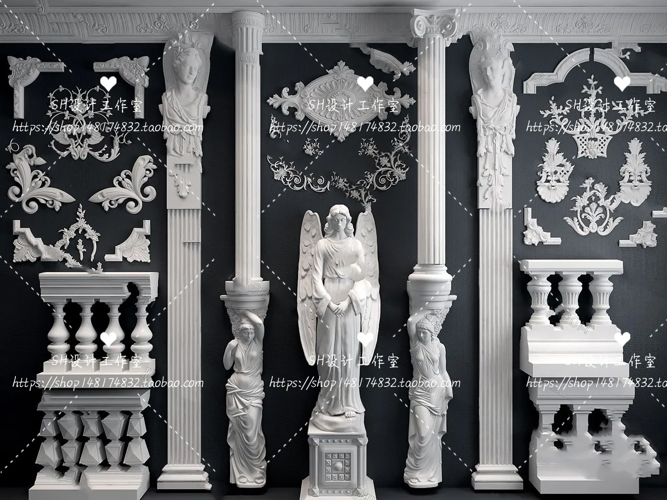 Decorative Plaster – 3D Models – 0111