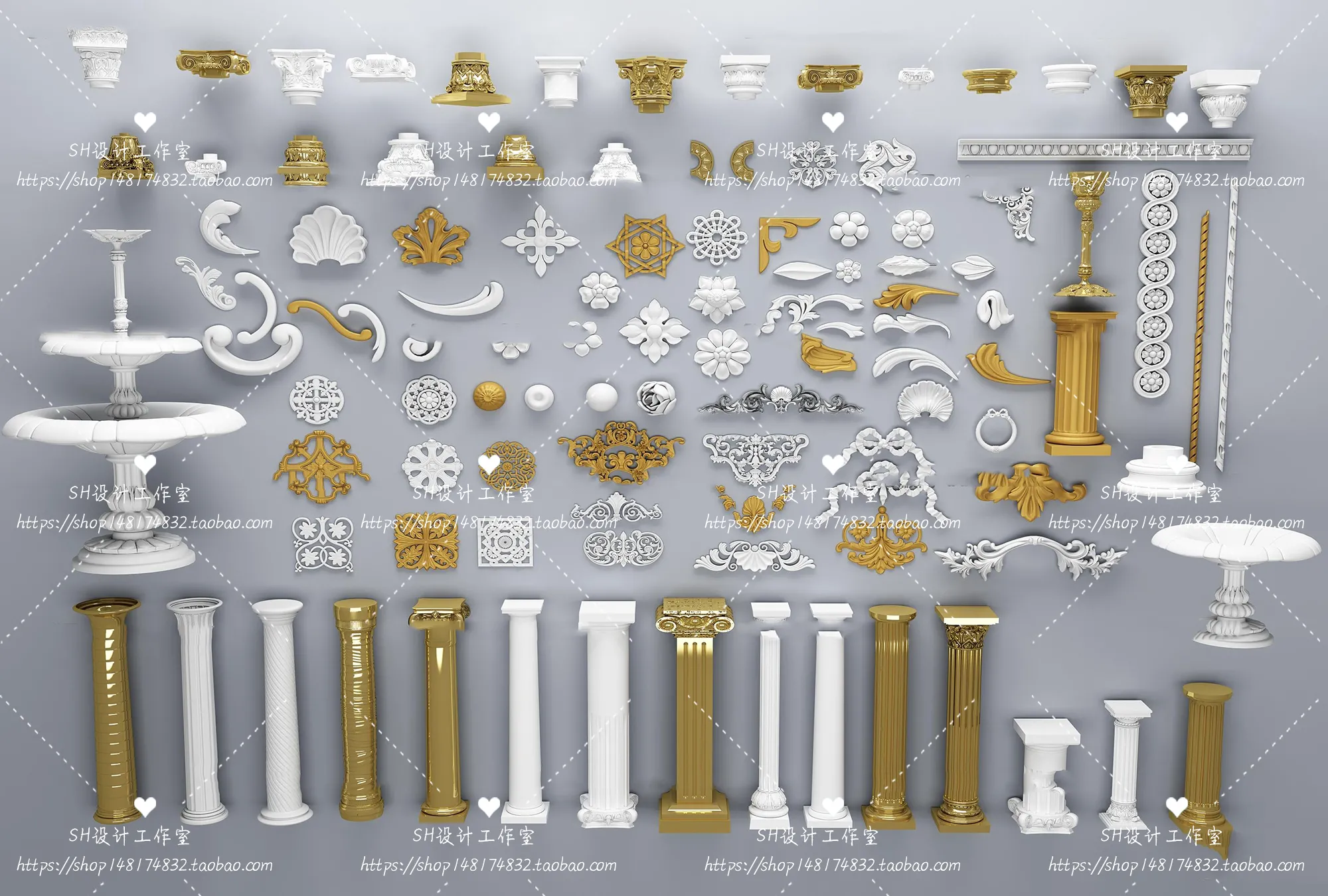 Decorative Plaster – 3D Models – 0116