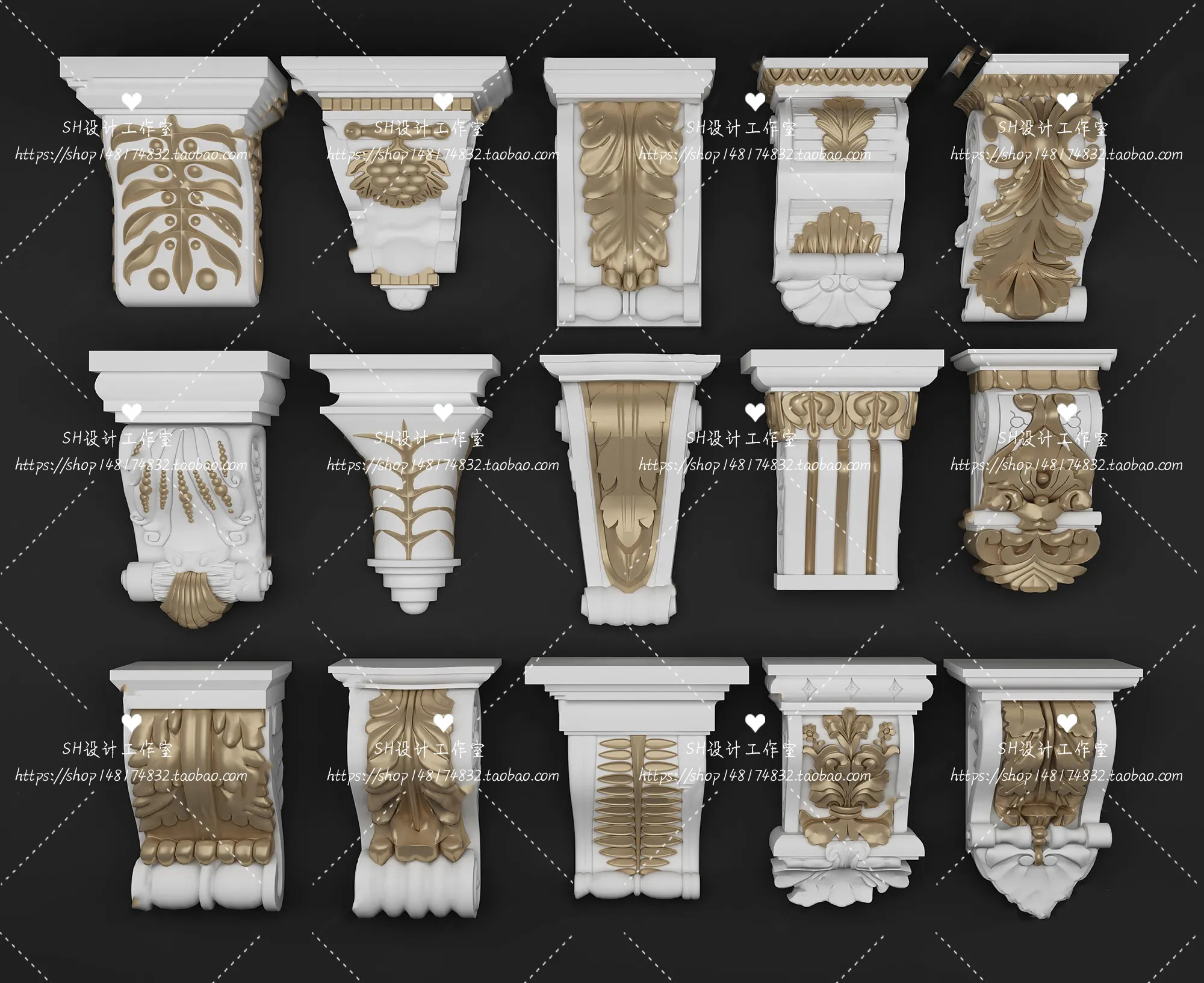 Decorative Plaster – 3D Models – 0118