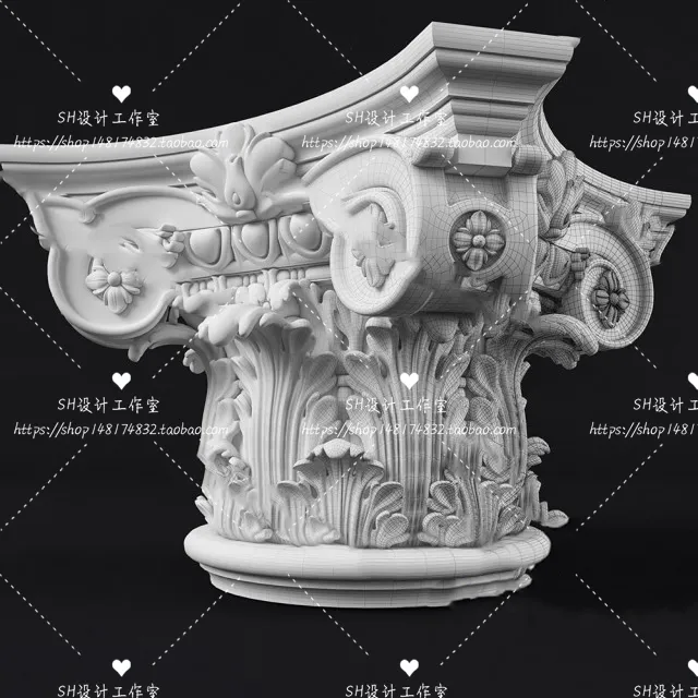 Decorative Plaster – 3D Models – 0119